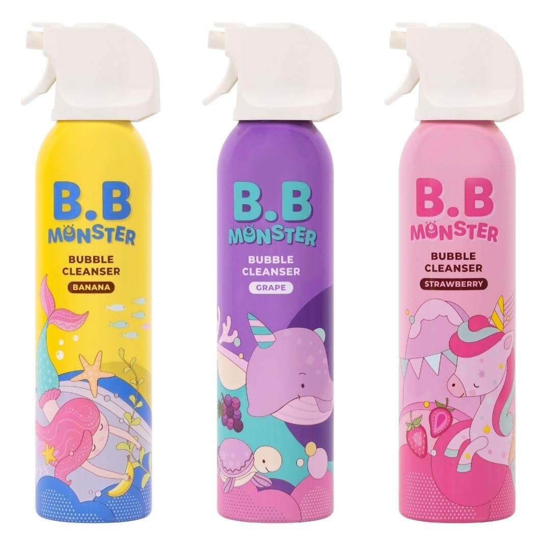 モデーアクレンザー3本◆◆ローション2本 Amazon | ベビーモンスター バブルクレンザー 3本セット (各種3本