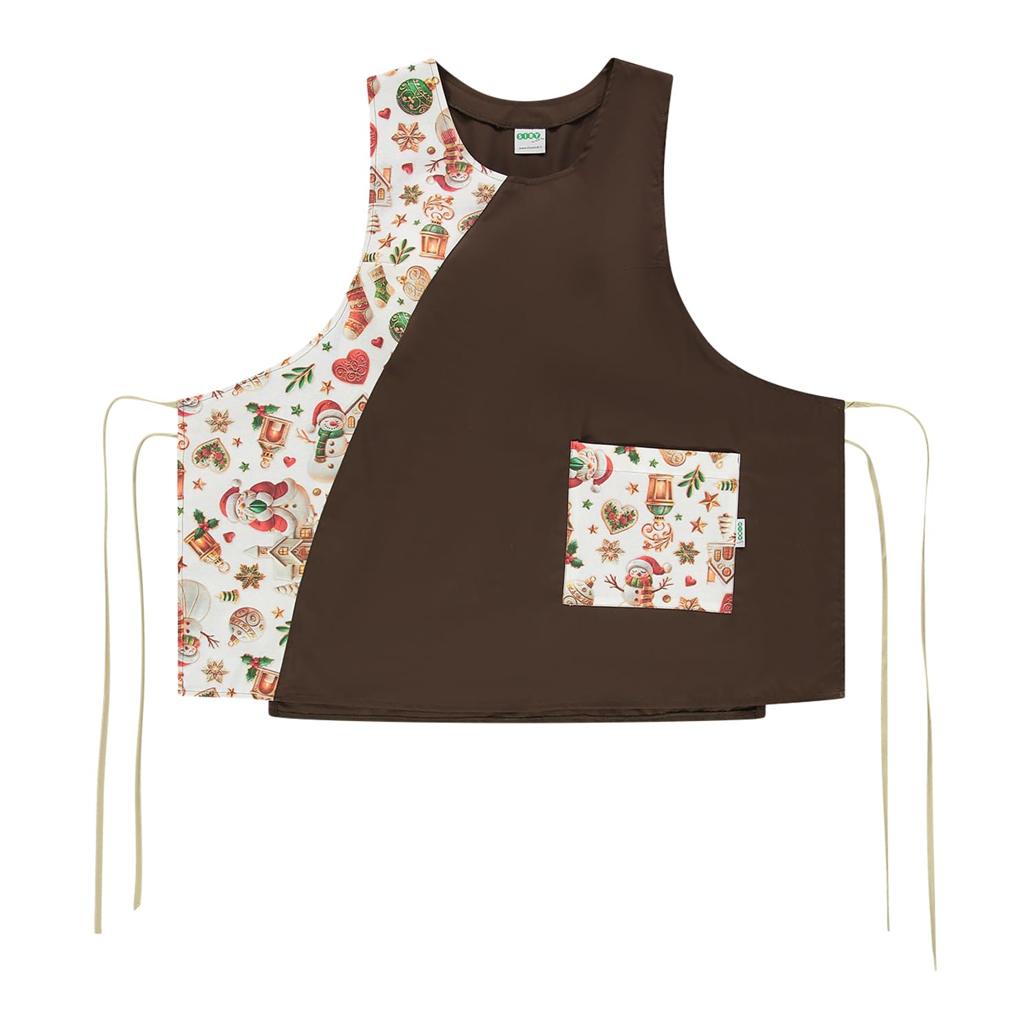 Siry Work Delantal para mujer, art. Frisa, 35 % algodón y 65 % poliéster, talla única, fabricado en Italia, ideal para maestra, alimentos, peluquería, esteticista, empresa de limpieza