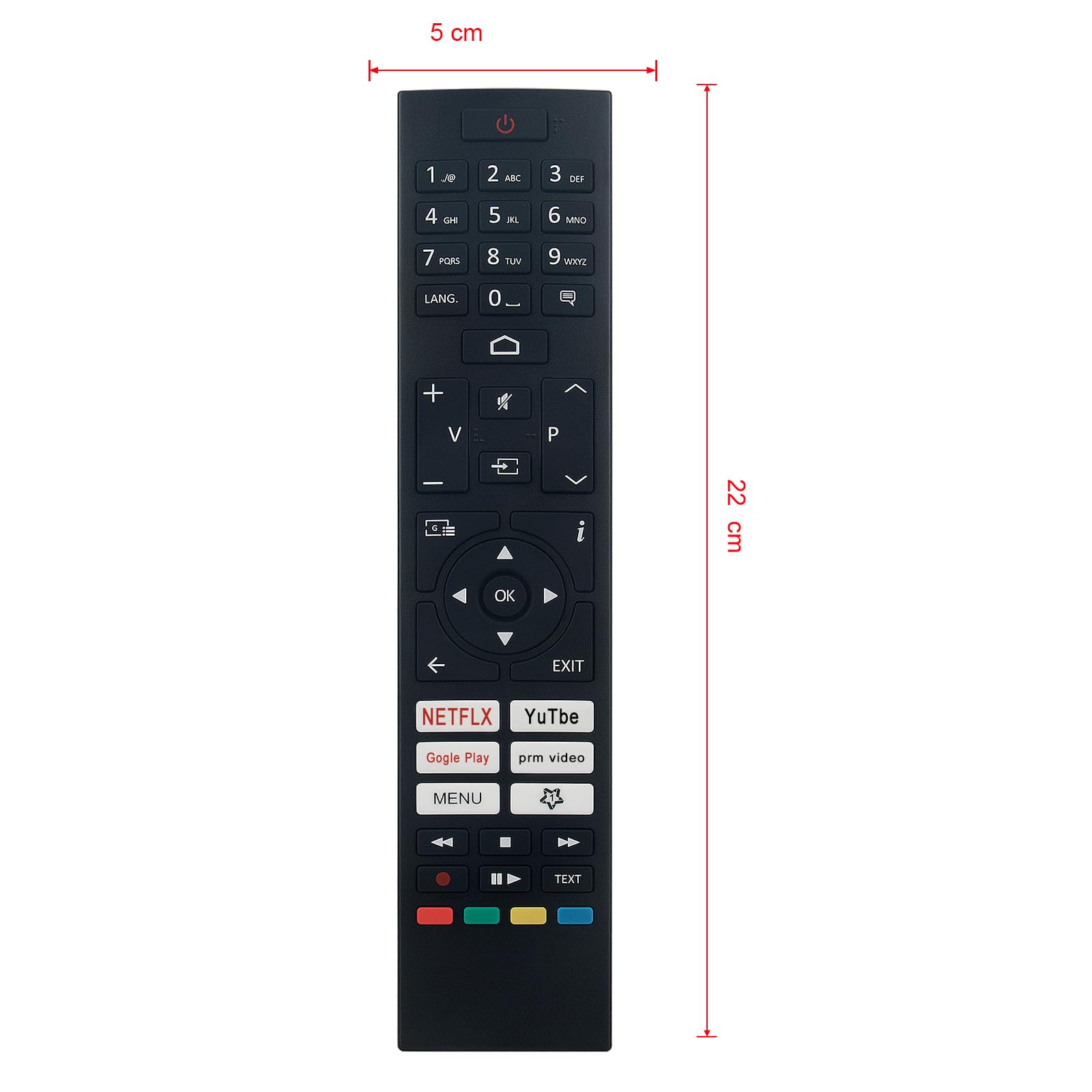 CT-8564 RC45161 Universal Telecomando di Ricambio Adatto Per JVC/Toshiba TV LT-24CA120 LT24CA120 LT-32CA120 LT32CA120 LT-39CA120 LT39CA120 RC45157 LT-43VA3205I LT-65VA3205I 24WA2363DA