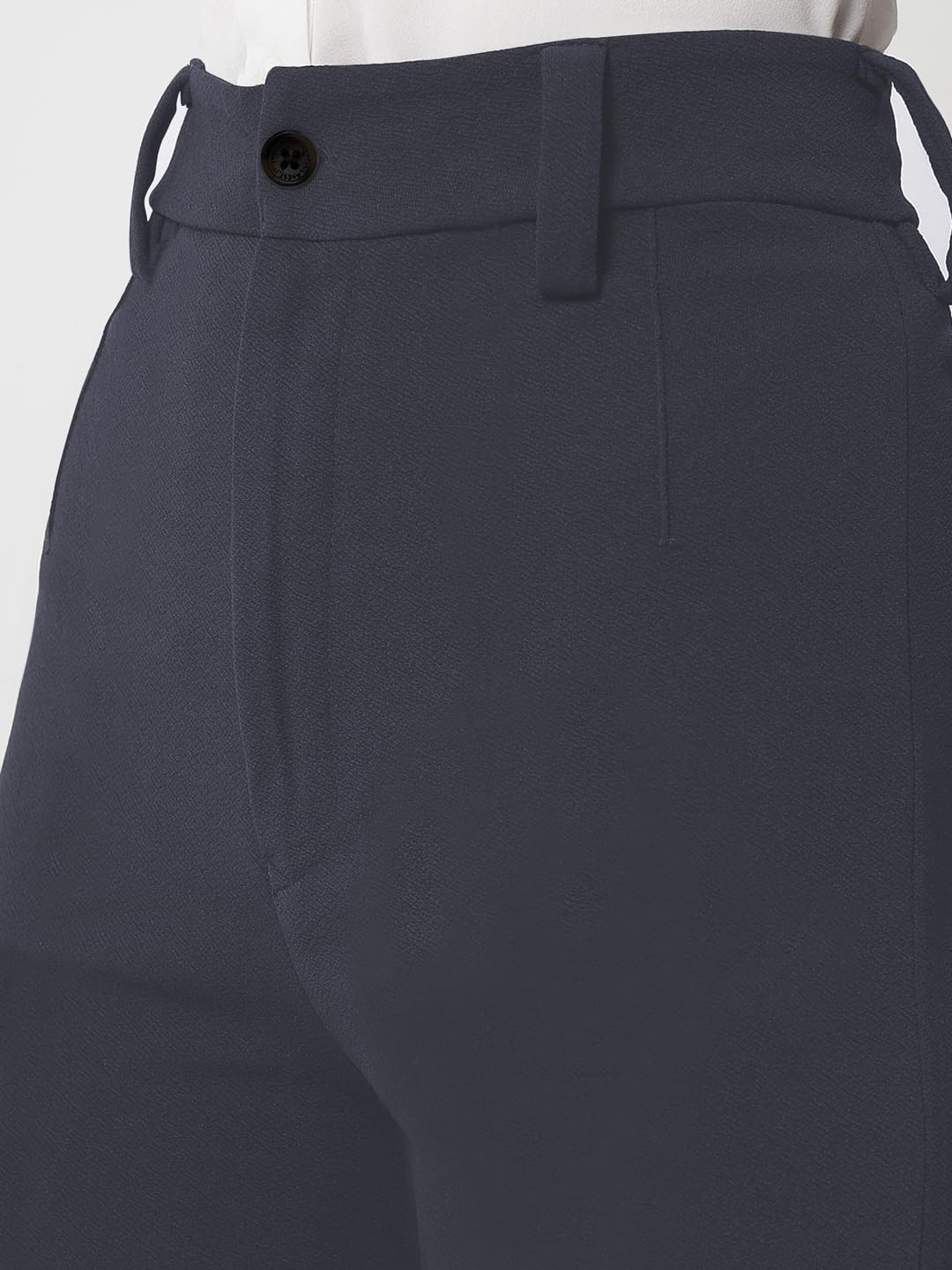 Toochki Pantalones de cintura alta para mujer, estilo coreano, ropa de trabajo elegante para la oficina