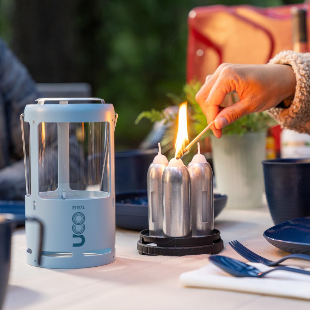 UCO Candlelier Lanterne à bougie Bleu glacier