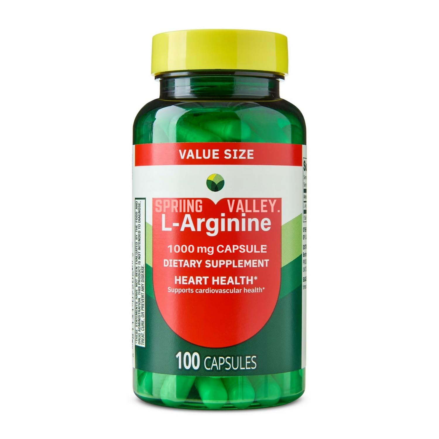 L-Arginine 1000 Mg, 100 Capsules (Pack of 1)