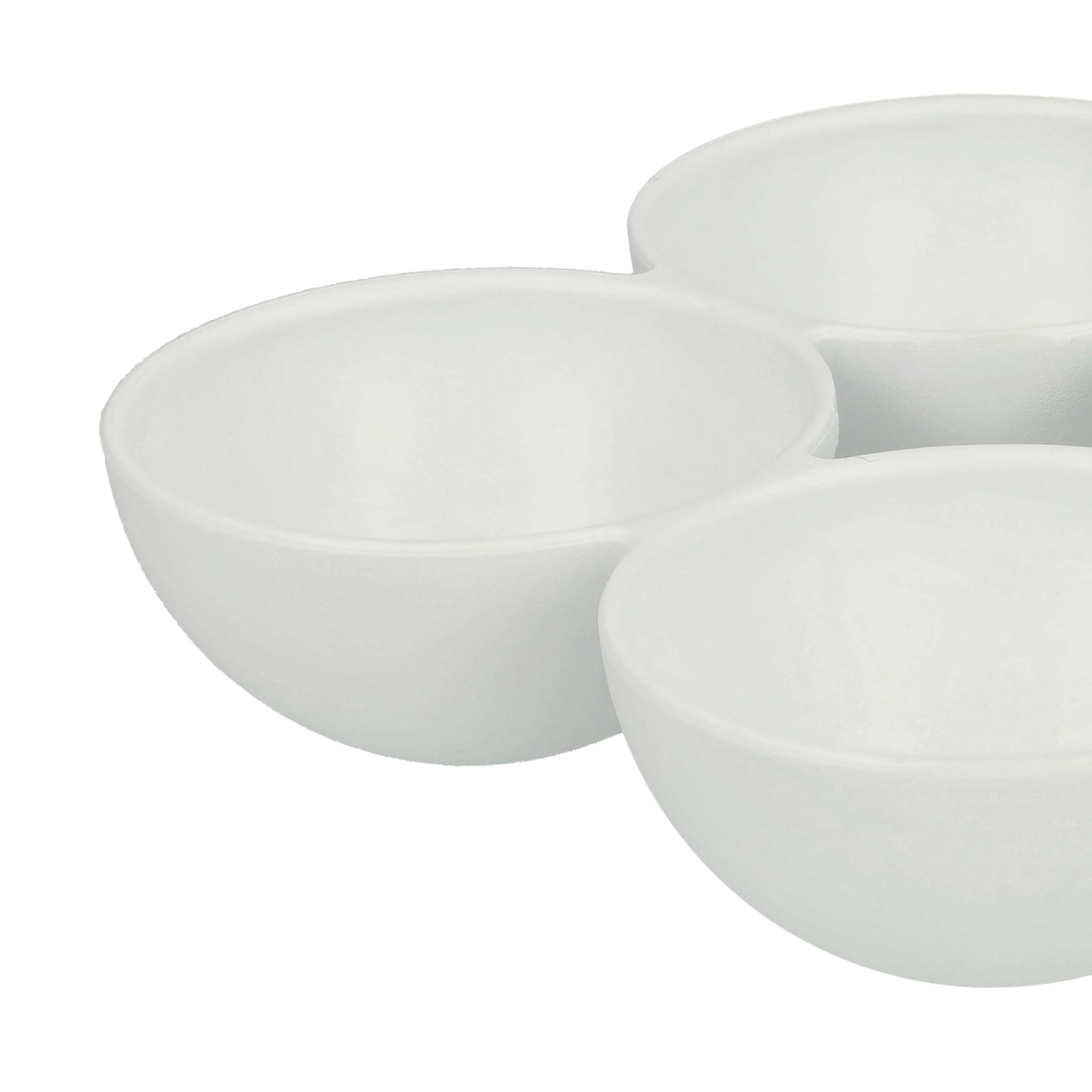 vhbw Eiereinsatz Ersatz für 635924, 00643092, 00652480, 00653060 für Kühlschrank - Eierhalter für 4 Eier, Weiß