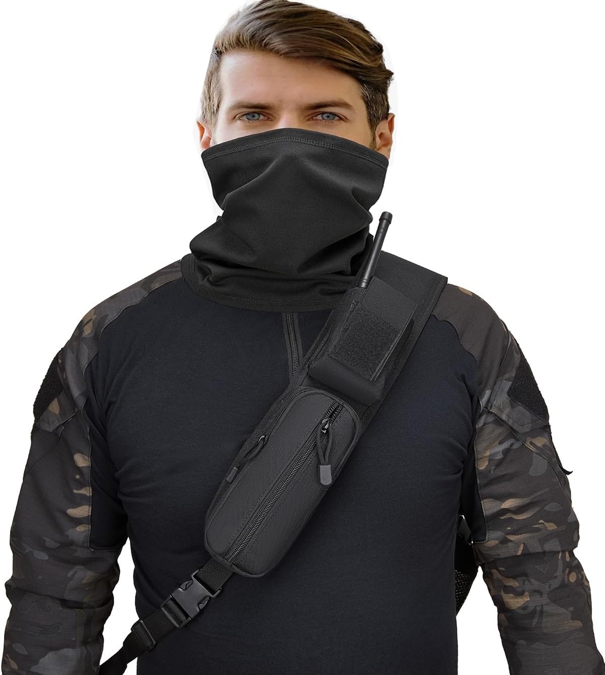 ATBP Tactical Crossbody Bag Holster Shoulder Backpack 6 Elastic Slots Water Bottle Holder Carrier Accessories Pouch 15L - Image 6