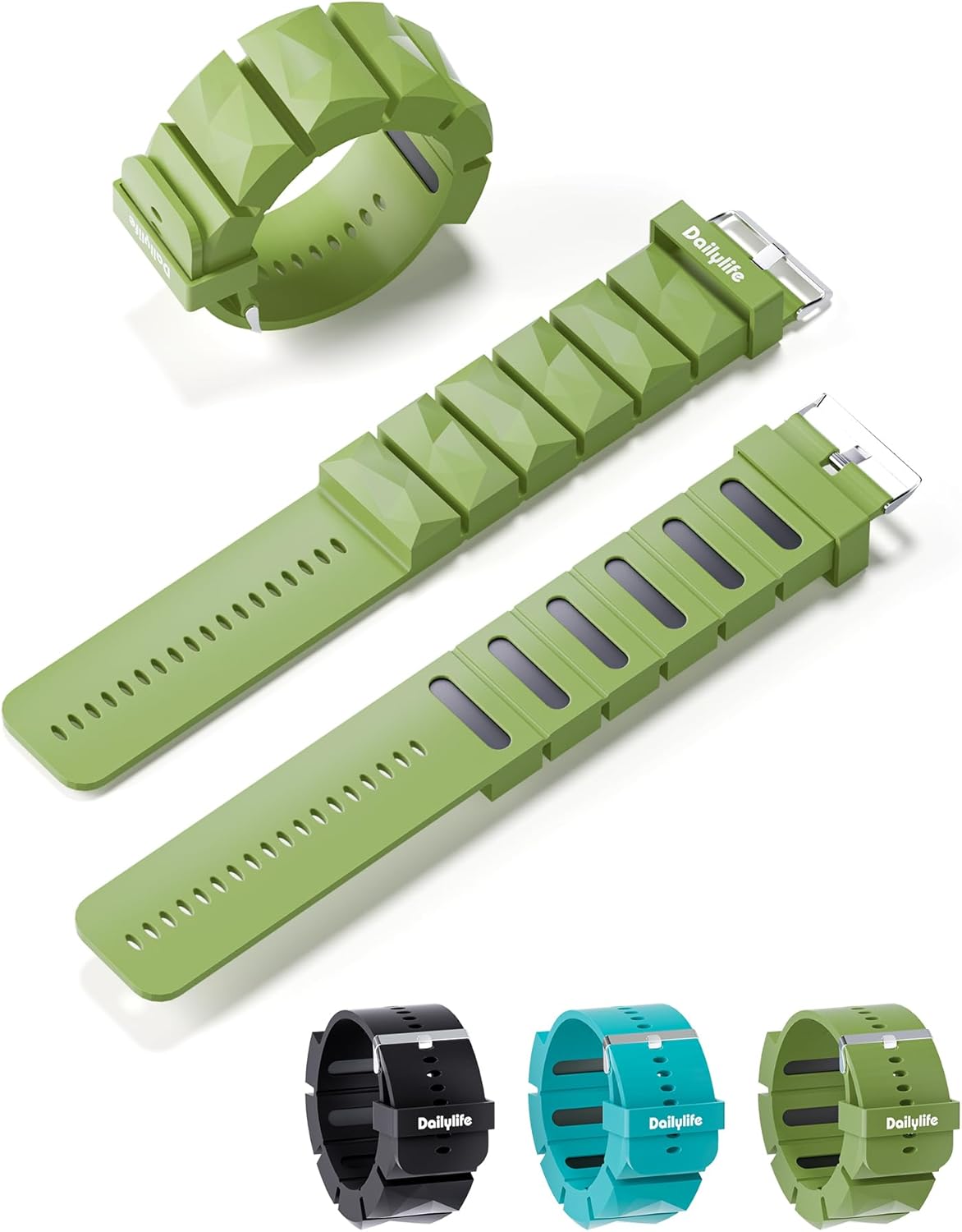 DAILYLIFE Ankle Weights, Pilates Adjustable Ankle Weights for Women Men, Wrist Weights, Leg Weight Straps, 2 lb Hand Weights Set for Home Gym Fitness, Workout, Walking