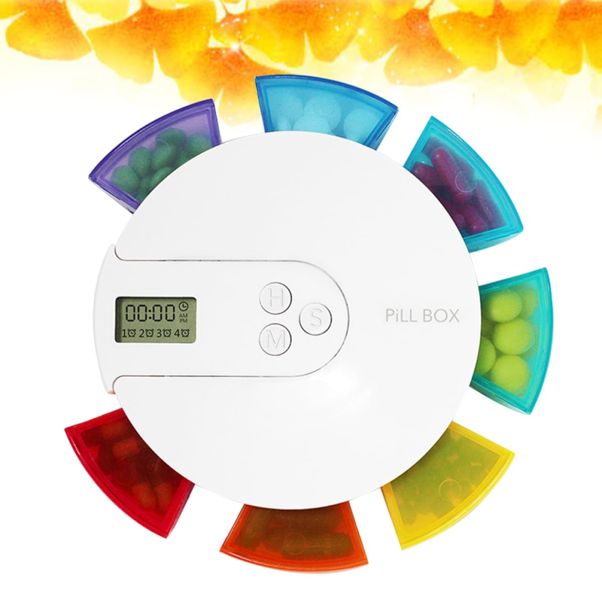 Healvian Portapillole Settimanale Digitale a 7 Scomparti Colorati