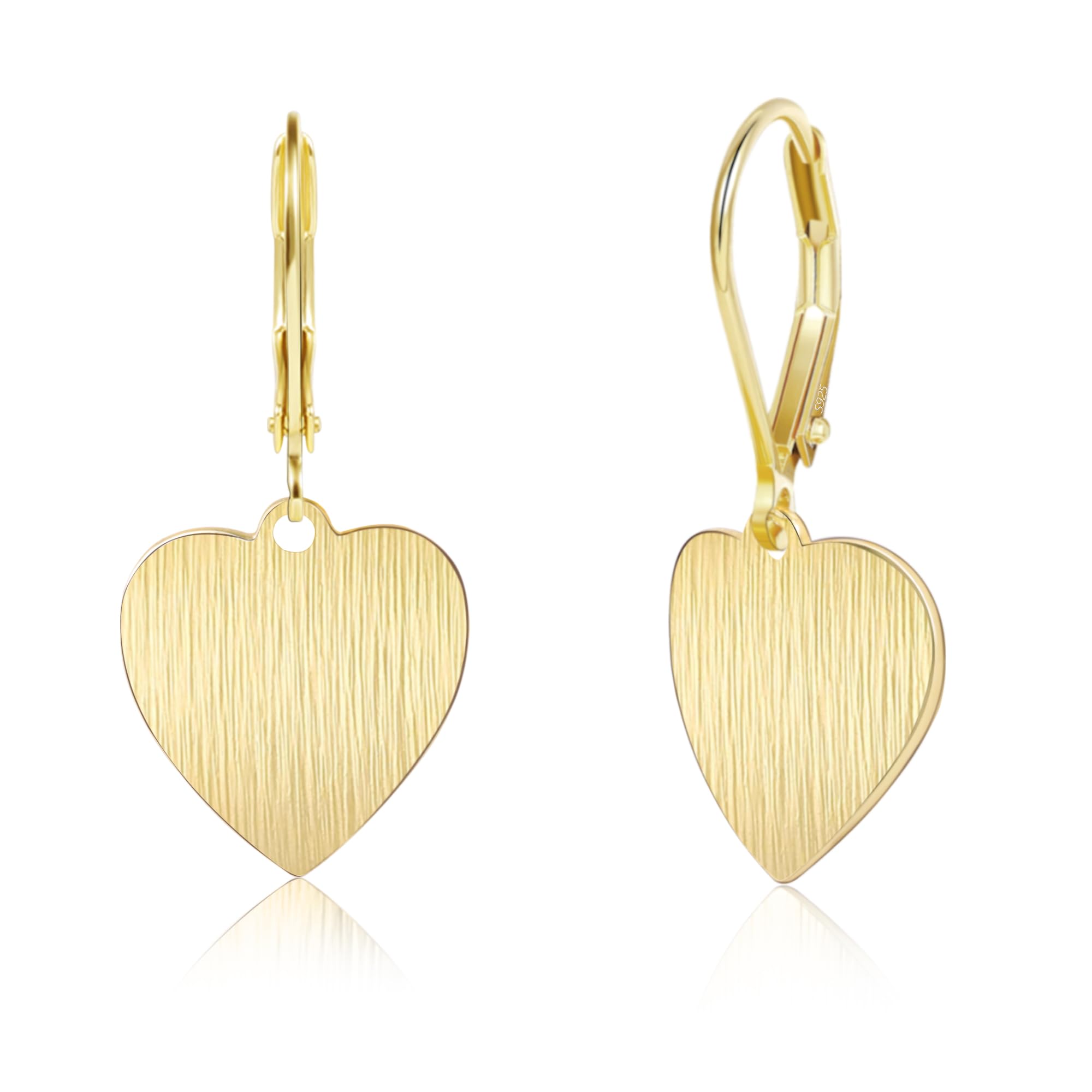 ALEXCRAFT 14K Chunky Ohrringe Gold Creolen Klein Damen Geome