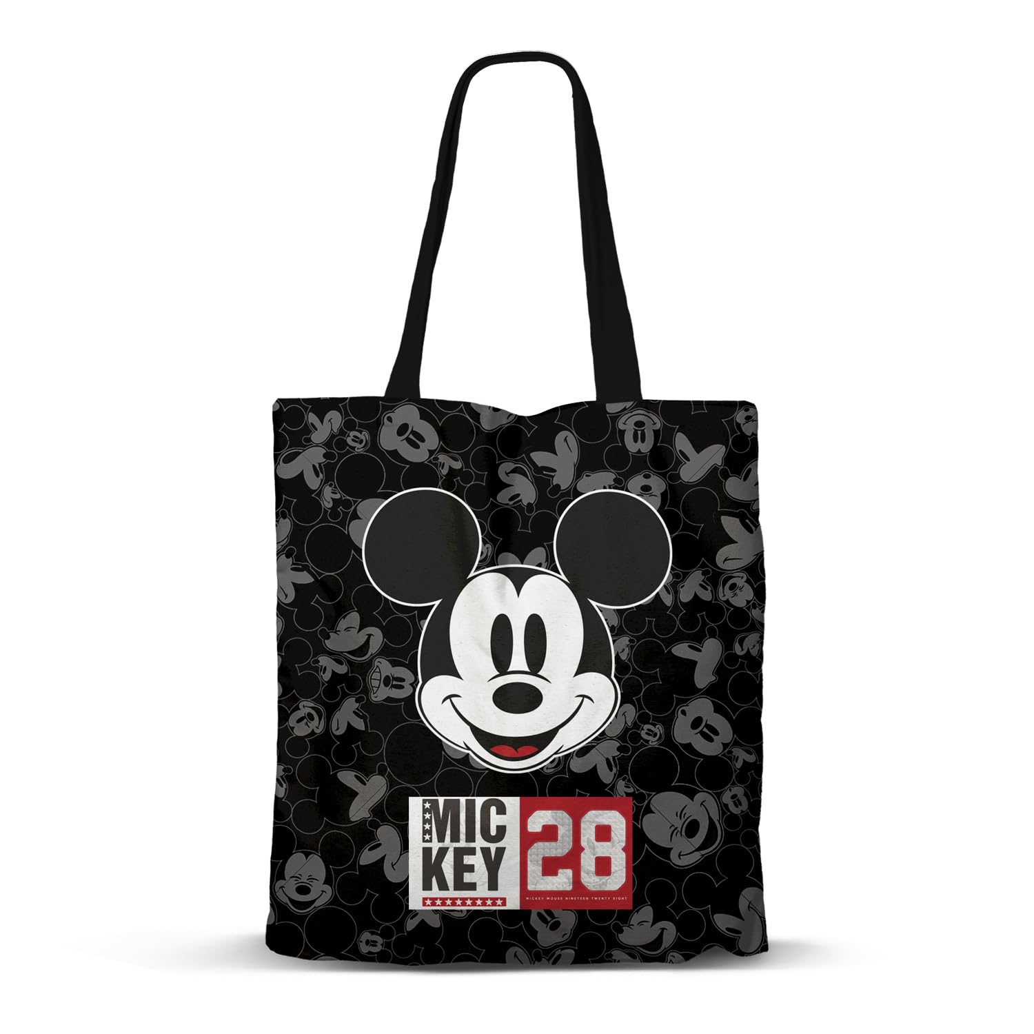 Disney Mickey Mouse Year-FAN Shopping Bag, Black, 33 x 40 cm