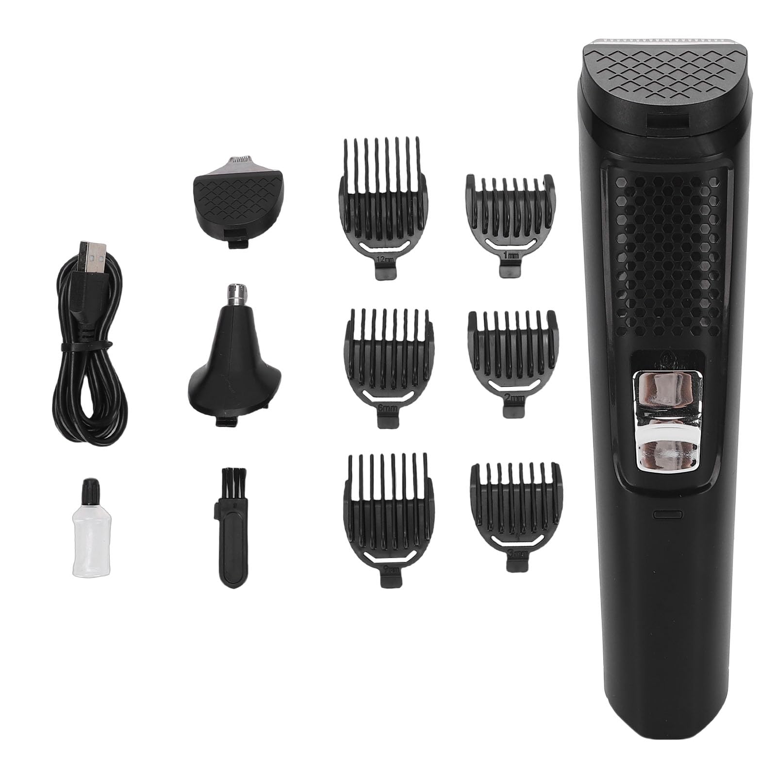Fabater Beard Trimmer, Electric Shaver &amp; Head Hair Clipper, 6 Length Adjustable, Mens Grooming Kit for Beard, Face, Hair, Body, USB Rechargeable, Gifts for Men Husband Father (WL-9918)