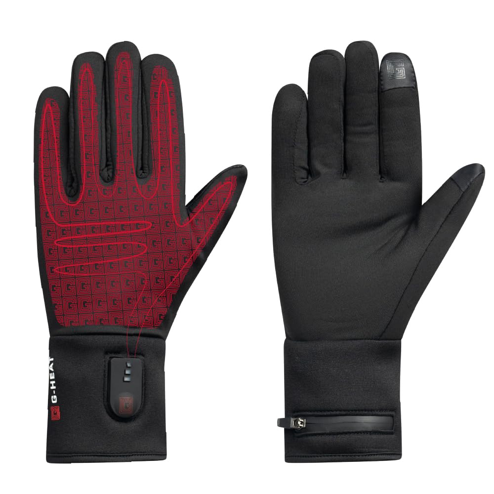 G-Heat - Guanti riscaldati - Misti - Ultra-Fins - Tattili - Leggeri - Traspiranti. Usi: Sport, Mobilità, Lavoro, Fornito con Batterie e cavo di Ricarica