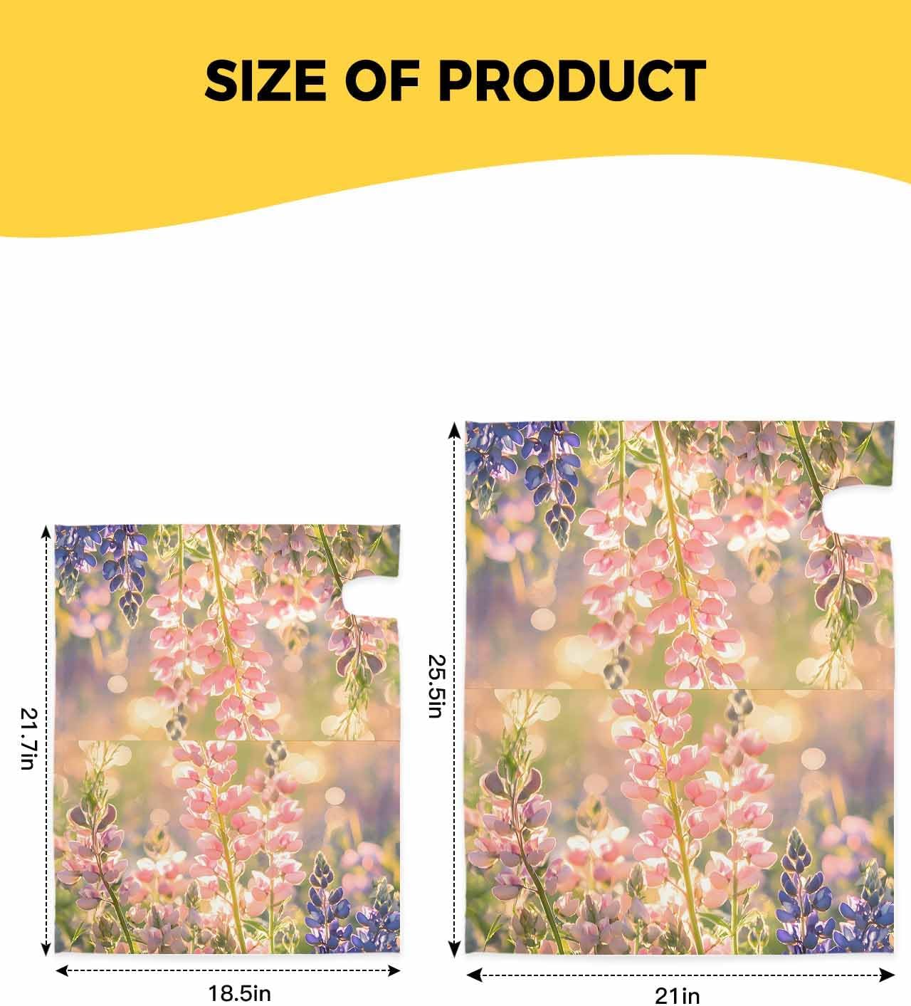 Pink Spring Floral Mailbox Covers Magnetic Standard Size, Summer Flowers Green Purple Decorative Post Letter Numbers Box Wrap Decoration Covers Small Accessories for Garden Yard Outdoor Décor