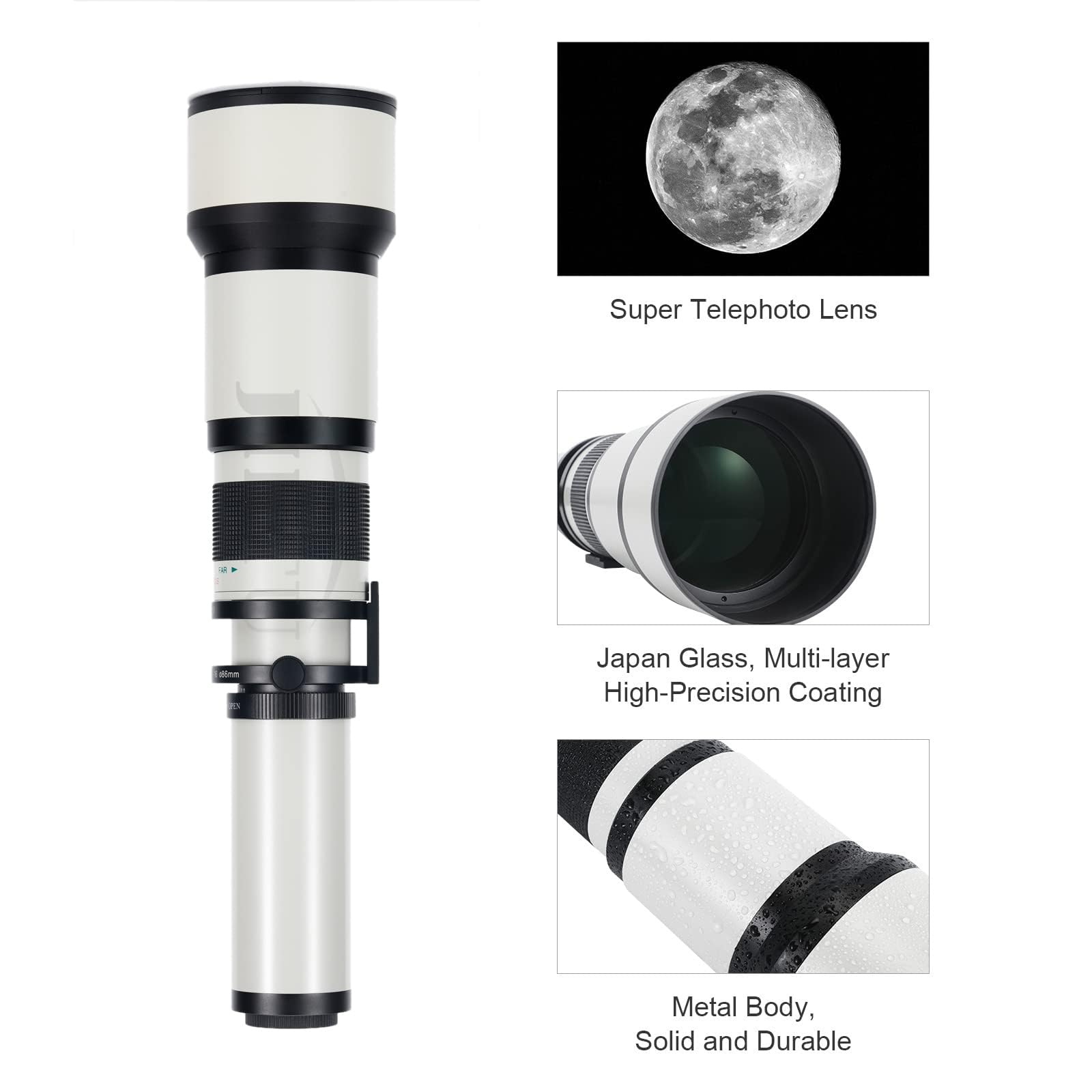Amazon.co.jp: JINTU 650-1300mm PRO F8.0-16 スーパー望遠ズーム 