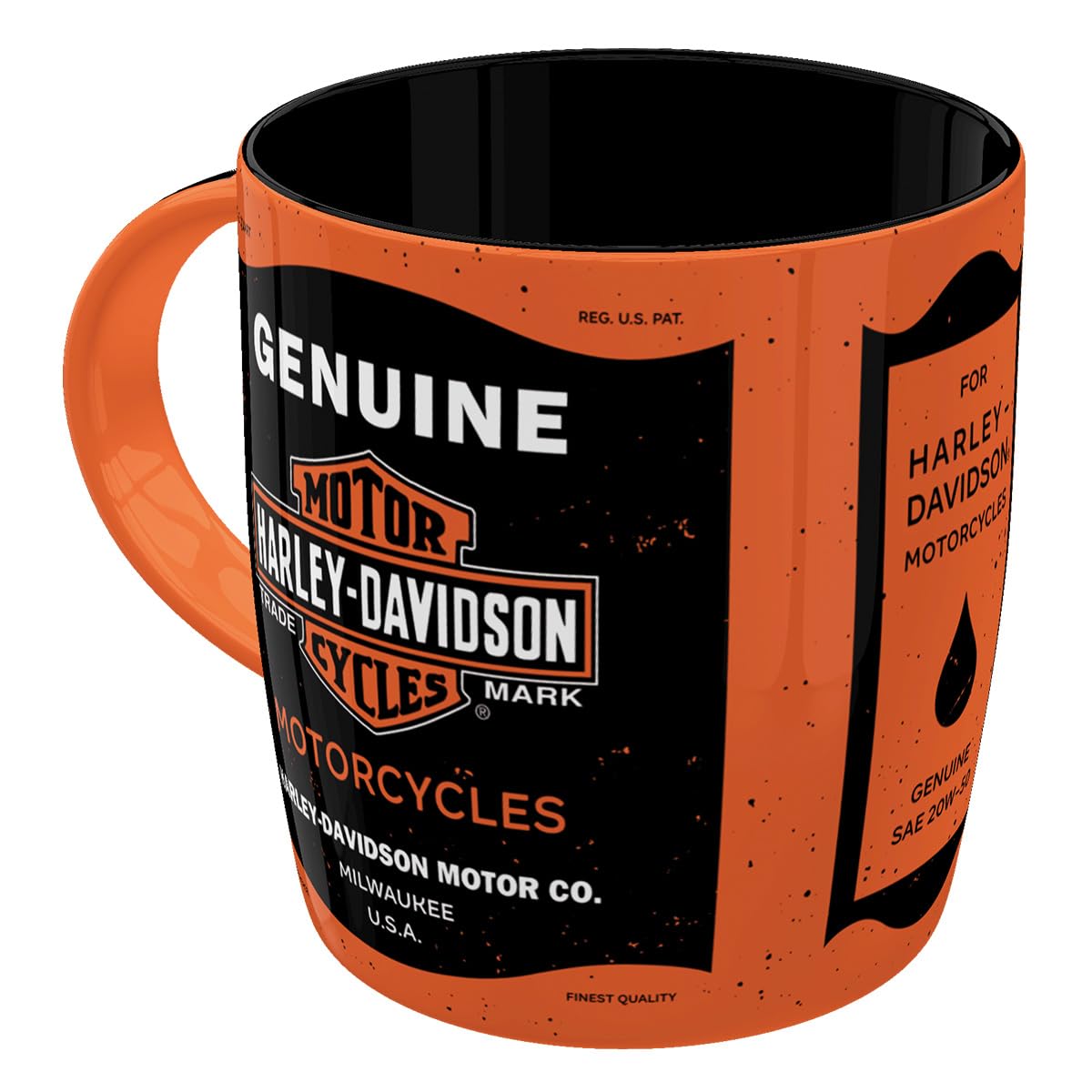 Nostalgic-Art Retro Coffee Mug, 330 ml, Harley-Davidson – Genuine Motorcycles – Gift idea for Bikers, Official License Product (OLP), Ceramic Cup, Vintage Design