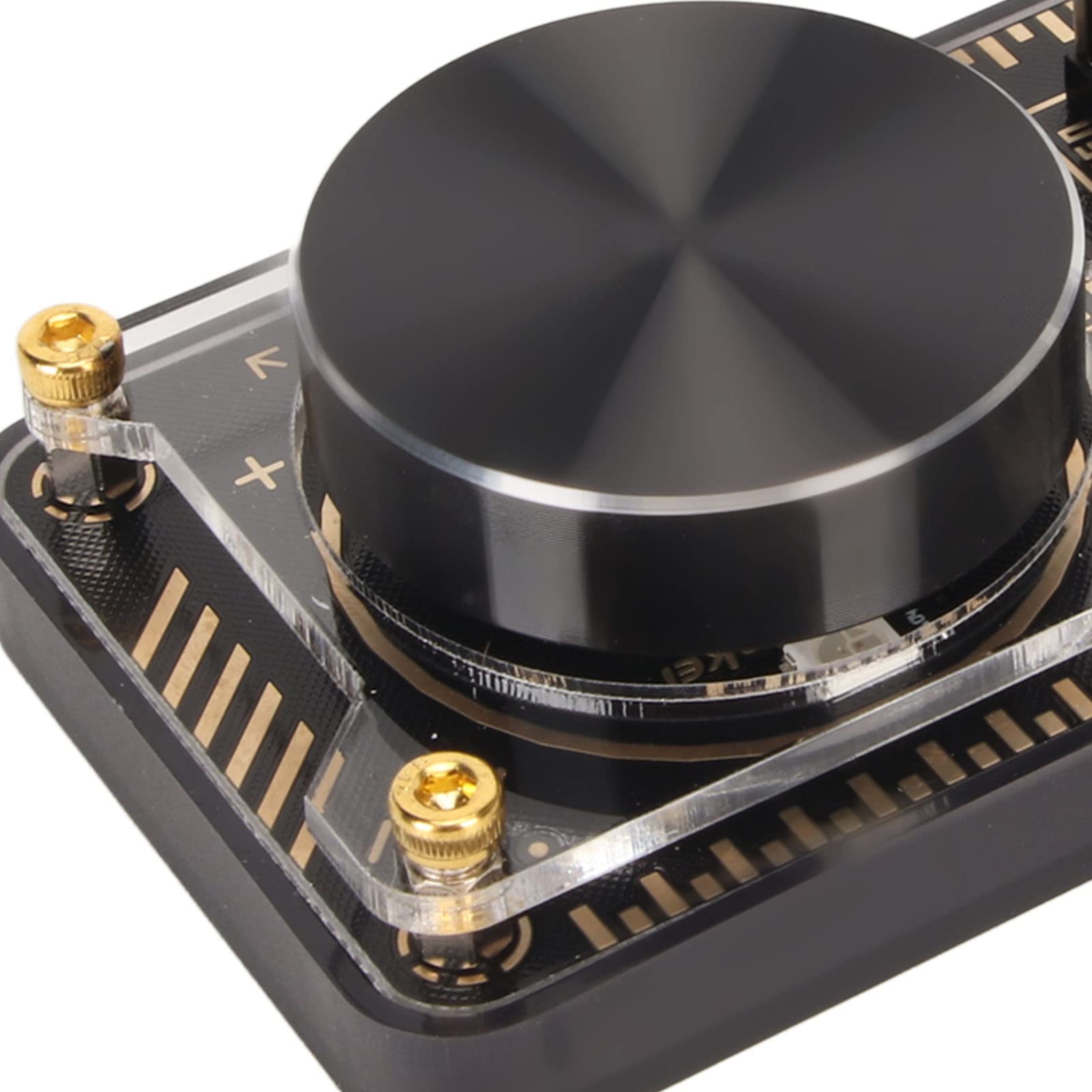 Controlador de audio multimedia, perilla de control de volumen USB con 3 interfaces USB 2.0, concentrador esencial EDC programable
