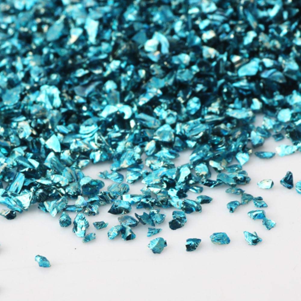 Free Shipping OlingArt 45g/lot Gold Silver Mixing Nail Art Crushed Glass Nail Stones Irregular Decoration DIY Necklace Pendant,BLSS 1122 45G