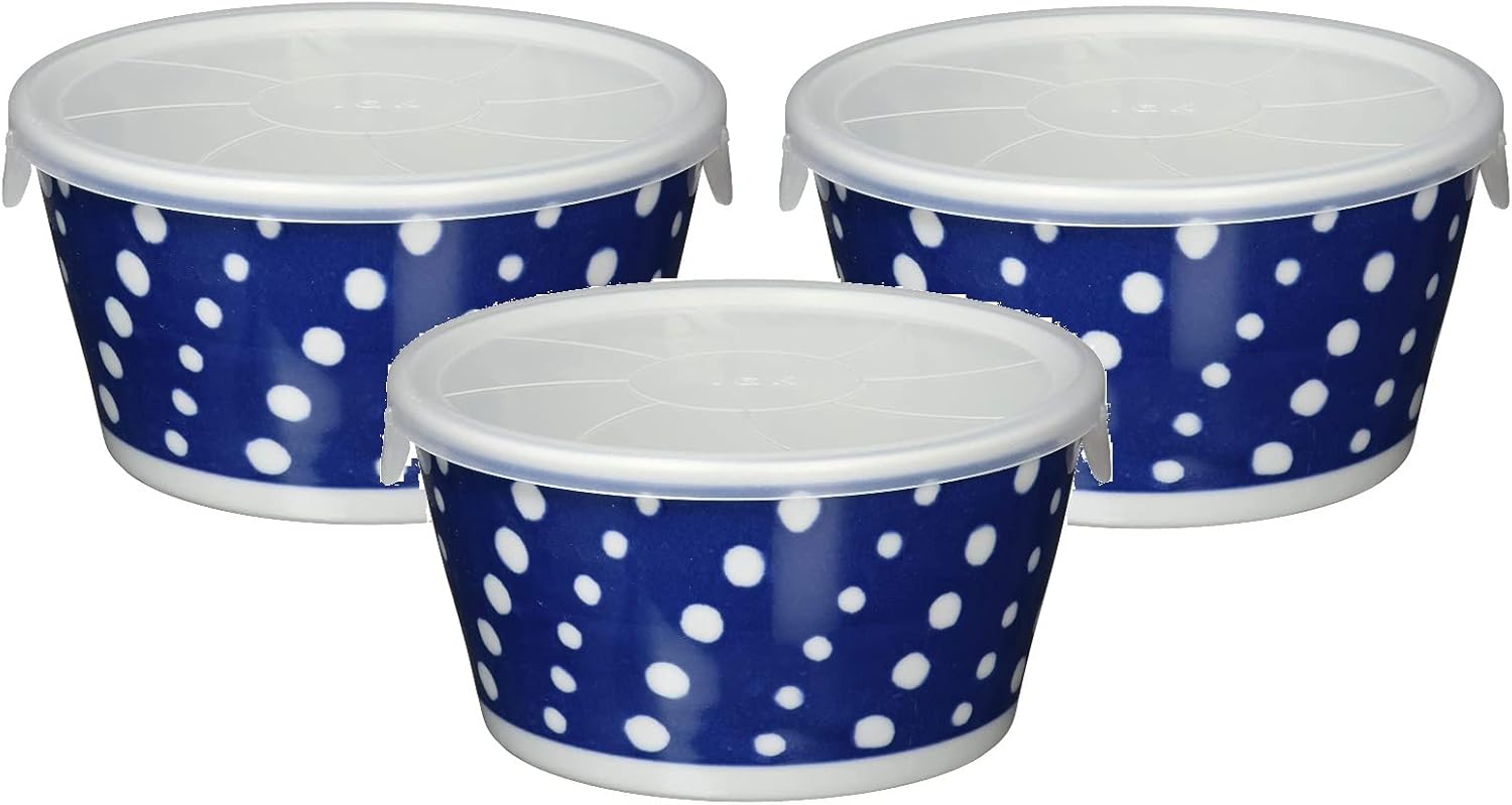 波佐見焼 indigo japan ノンラップ鉢 大 染抜しぼり(3客組)