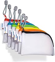 Vista 15 de HERMA 20008 - Neceser con cremallera A5, transparente (10.2 x 7.9 in), pequeña bolsa de viaje con cremallera para cosméticos, líquidos, maquillaje