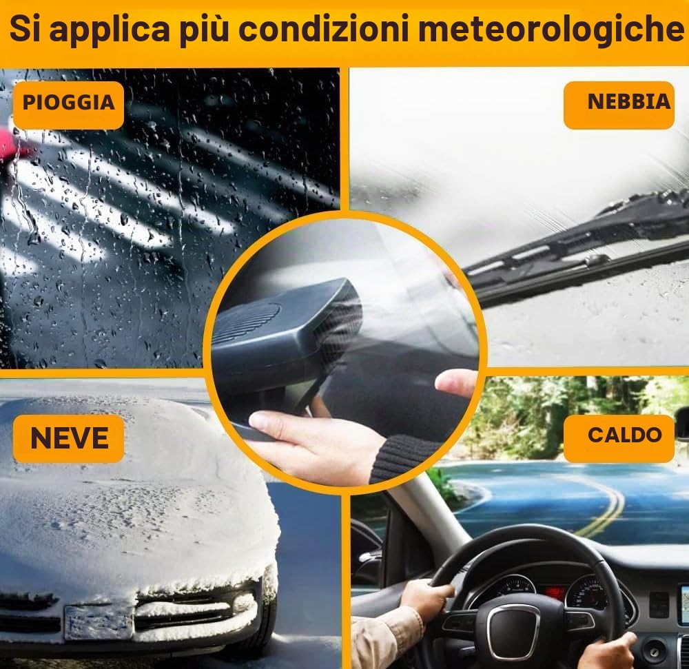 Leaflai Riscaldamento auto 12 V Invernale Auto Sbrinatore Riscaldamento Portatile Antiappannamento Auto 2 in 1 Riscaldamento/Raffreddamento Auto Sbrinatore Da Collegare all'Accendisigatore di Piccole