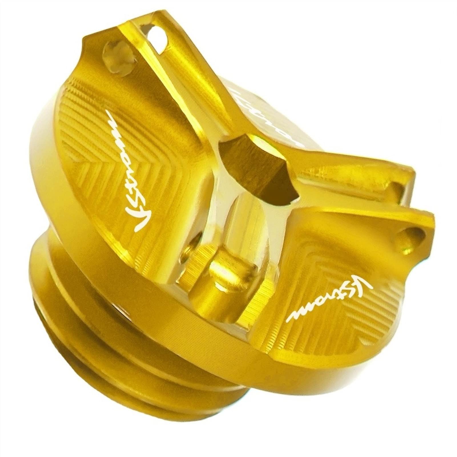 Bouchon d'huile pour Suzuki DL650 et DL1000 V-Strom XT en aluminium anodisé or