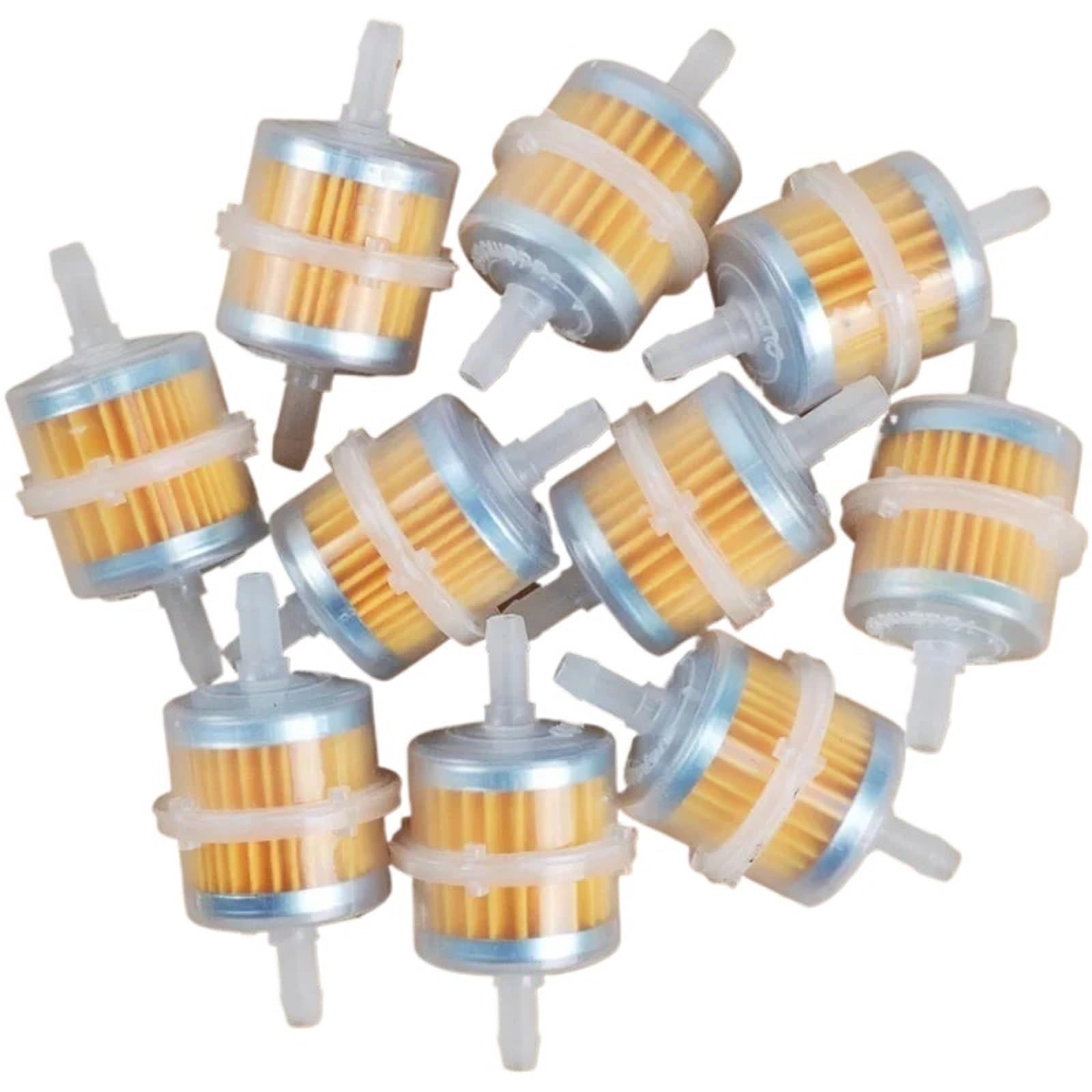 Filtro olio automobile Filtro carburante gas in linea universale 6MM-8MM 1-6 pezzi Tubi filtro olio benzina per auto(1pc-Long)