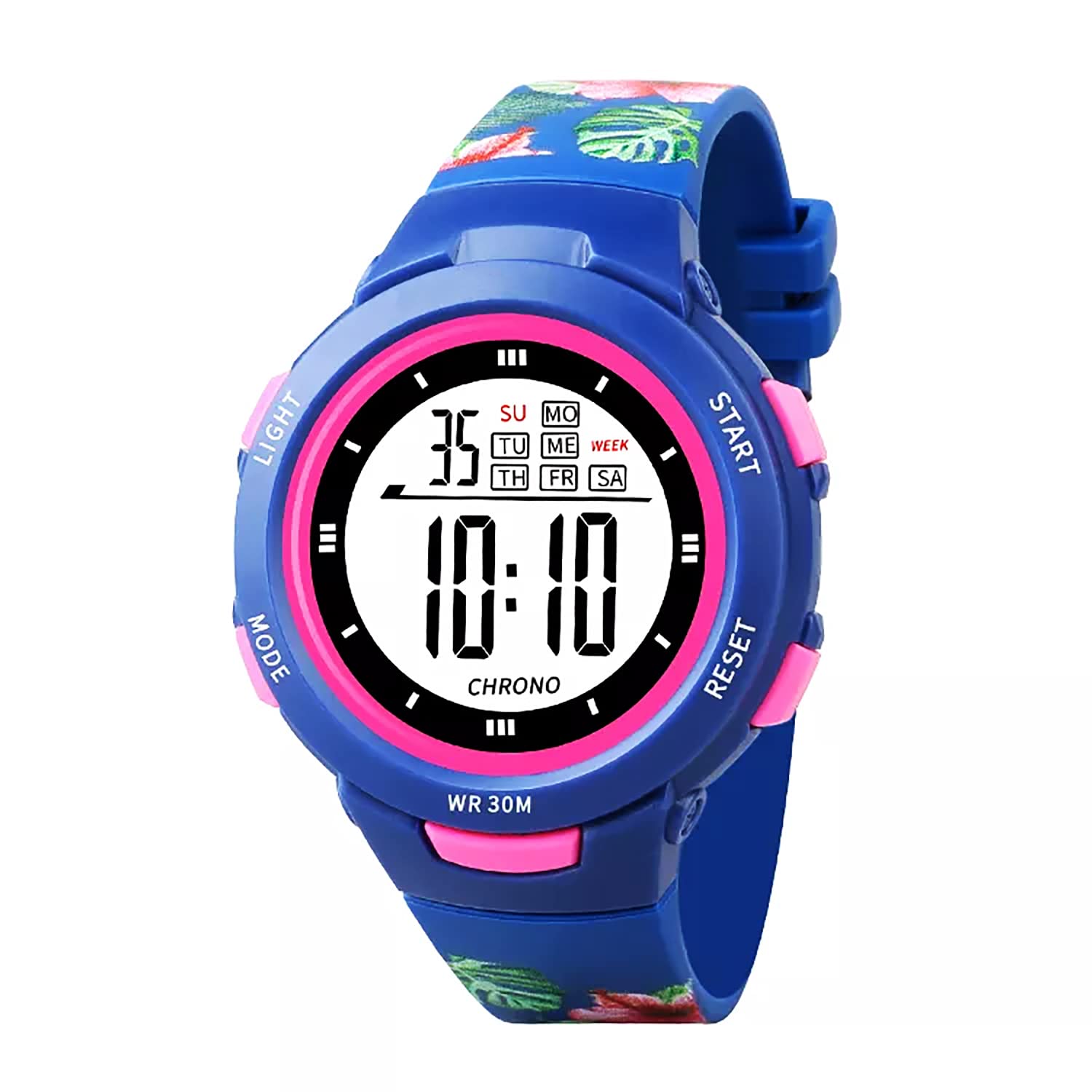 Time Up Digital Dial Cartoon Printed Strap Alarm,Glowing Light Waterproof Watch for Students (Boys & Girls Age:5-15 Years)-C8317-X (Navy-Pink) (B0BLHQ4MMR) Amazon Price History, Amazon Price Tracker
