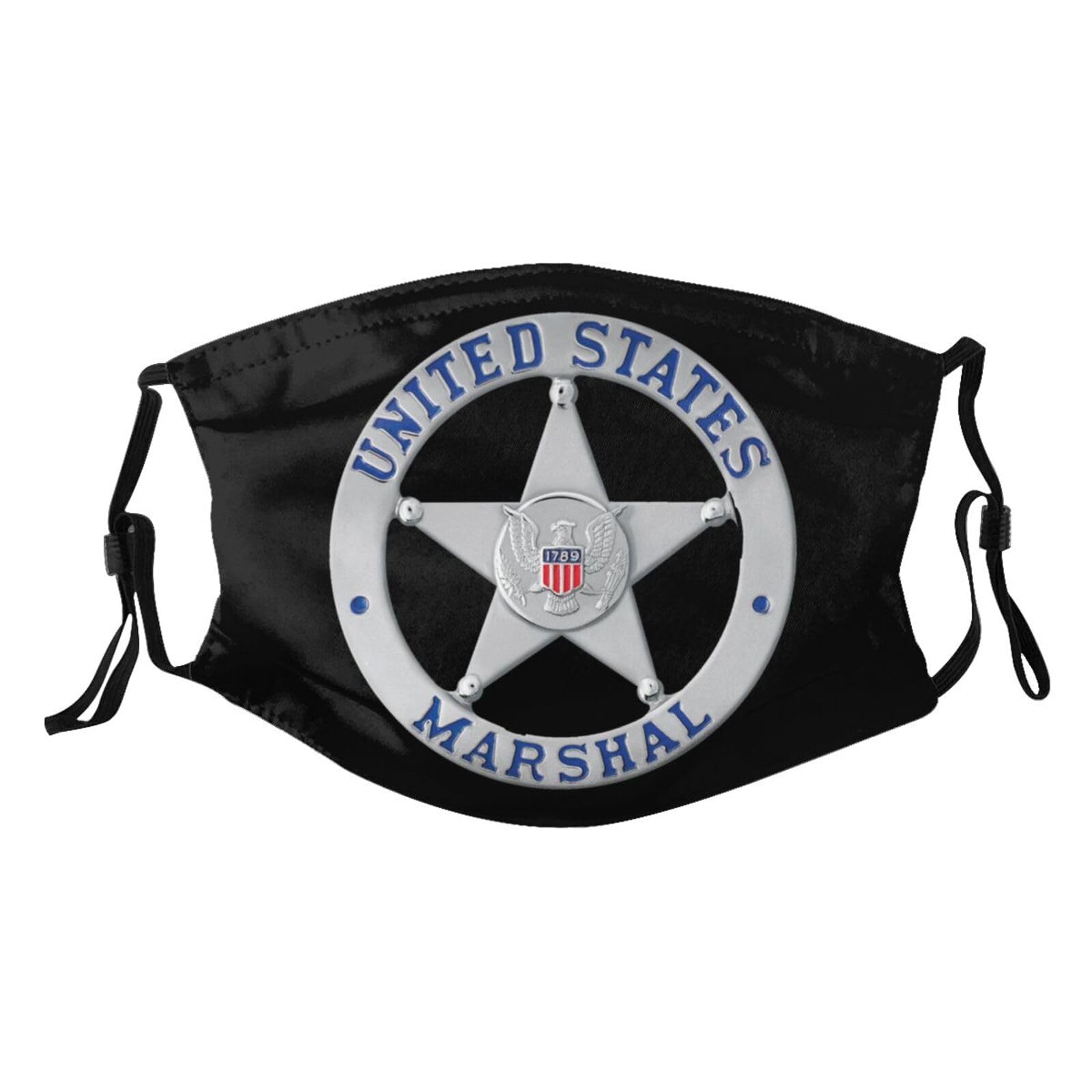US Marshal Badge Adult Dust Mask Adjustable Dust Face with 2 Filter46