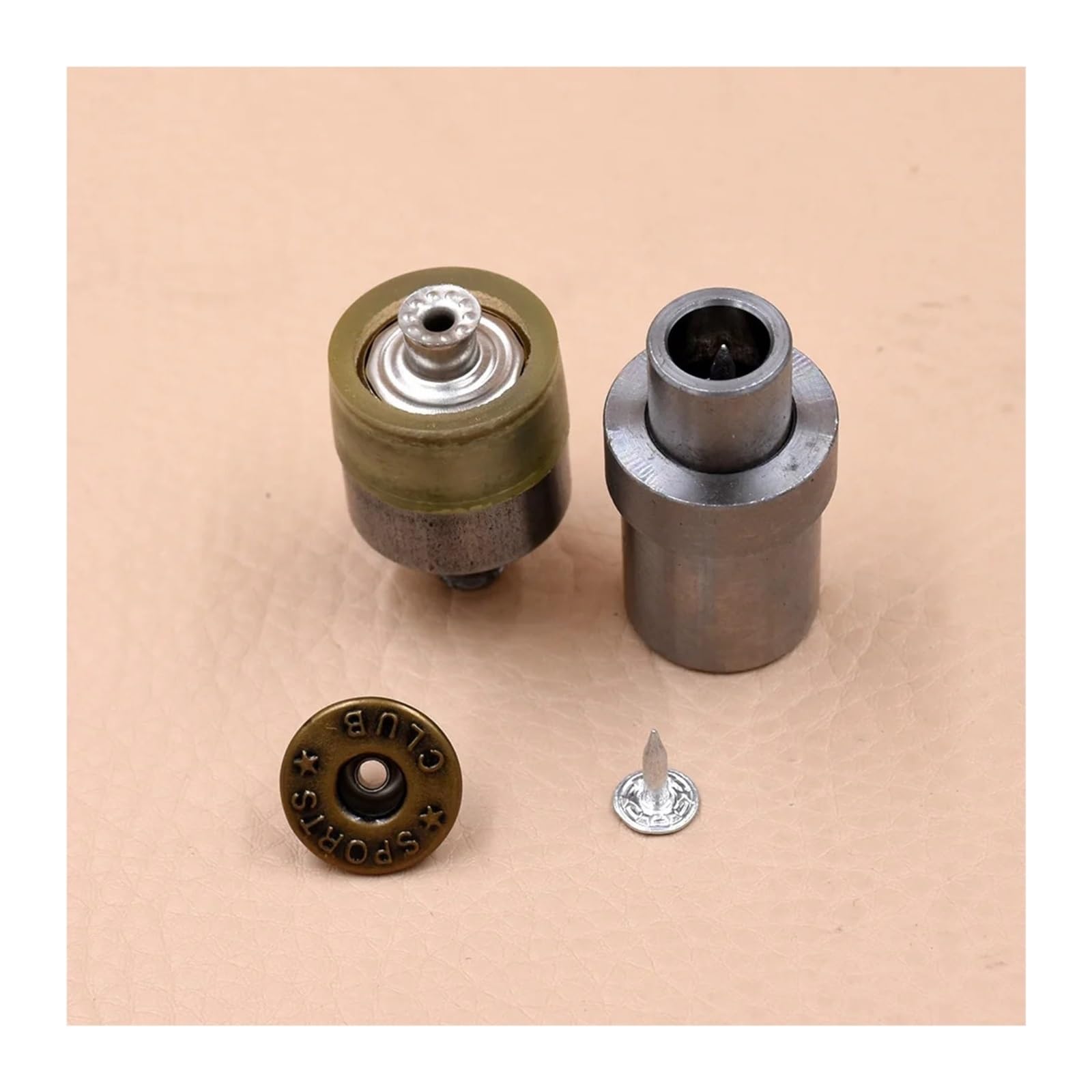 Snap Fasteners Botón Die Moldes de botones jeans huecos metal | Herramienta de ojales de metal a presión, botón de jeans, molde de prensa manual(20MM mold)