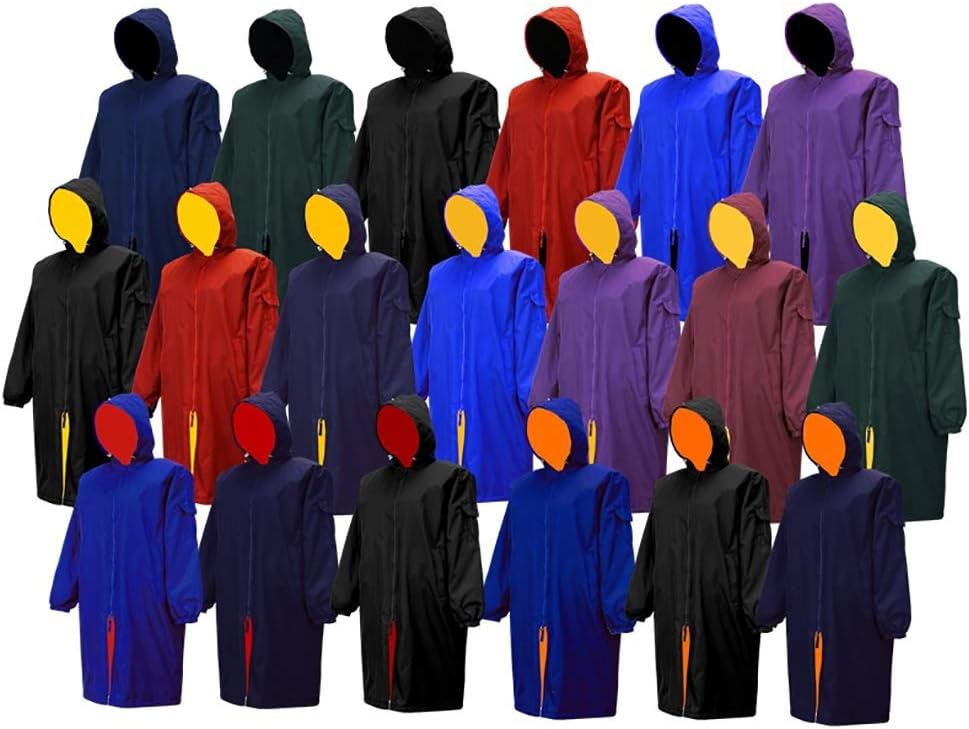 AdoretexUnisex Waterproof Swim Parka, Quick-Dry Warm Coat Water Sports Jacket for Adults & Kids-PK005-Red/Black-AS