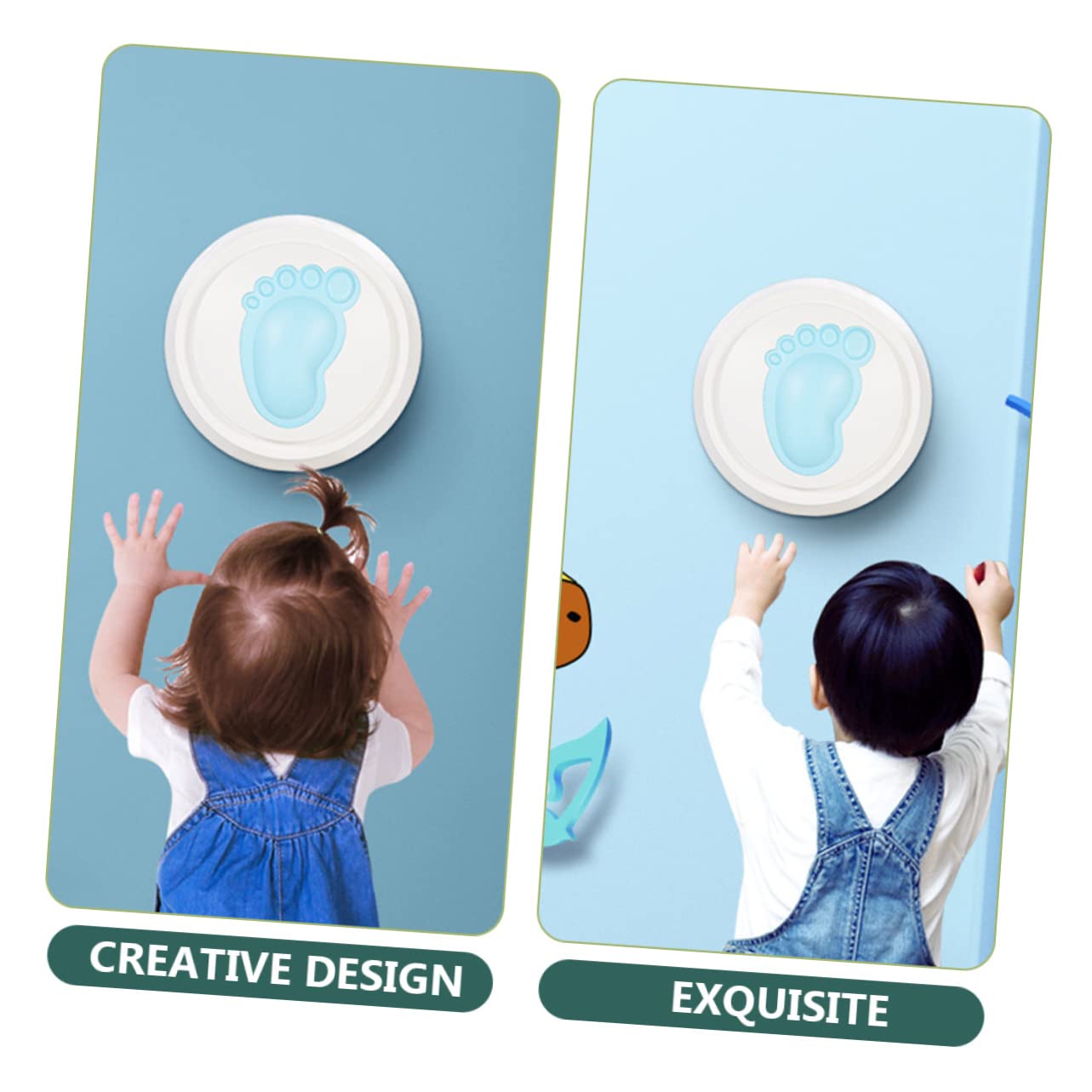 FELTECHELECTR Kids High Jump Trainer Touch Counter Kids Exercise Supplies Blue Led Lights 1pc Bone Growth Aid Toy