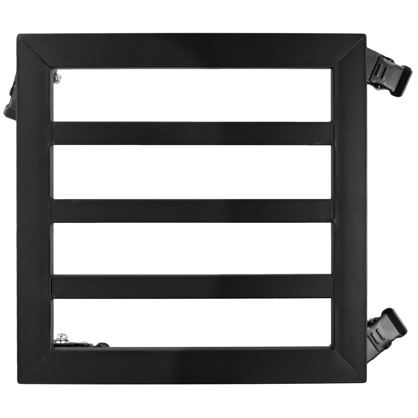 SINJEUN Paquete de 2 soportes cuadrados para macetas con ruedas, 30 x 30 x 8 cm, estantes móviles negros para macetas, carrito de metal para interiores y exteriores