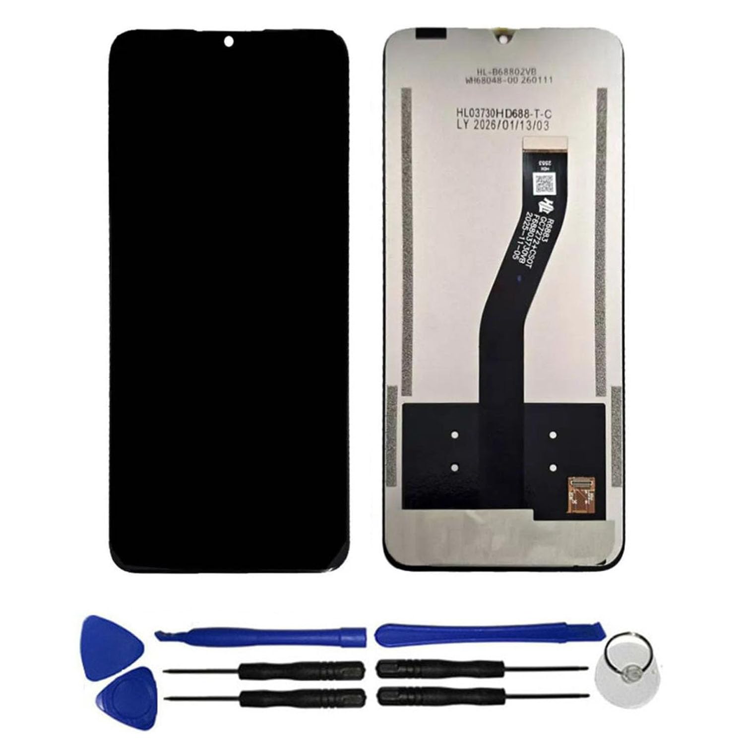 Ecran pour Blackview Wave 10 / Wave 10C Vitre Tactile LCD Assemblé (sans Châssis) Remplacement (Noir)
