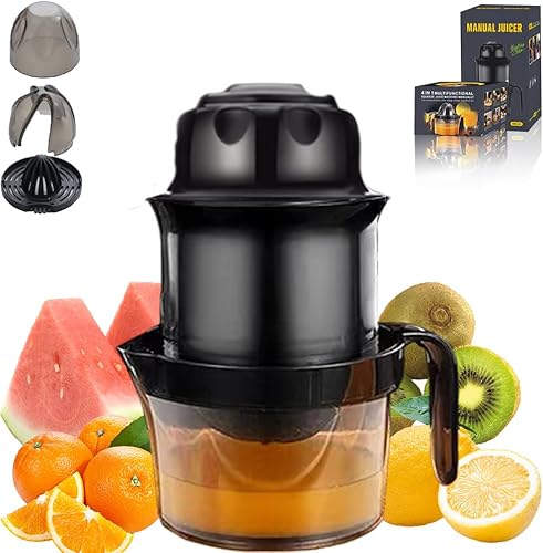Manual Lemon Citrus Juicer, Squeeze Juicer, With Egg Separator, Manual Squeeze Filter Lemon, Heavy Duty Juicer, Pomegranate, Grape, Lime, Orange