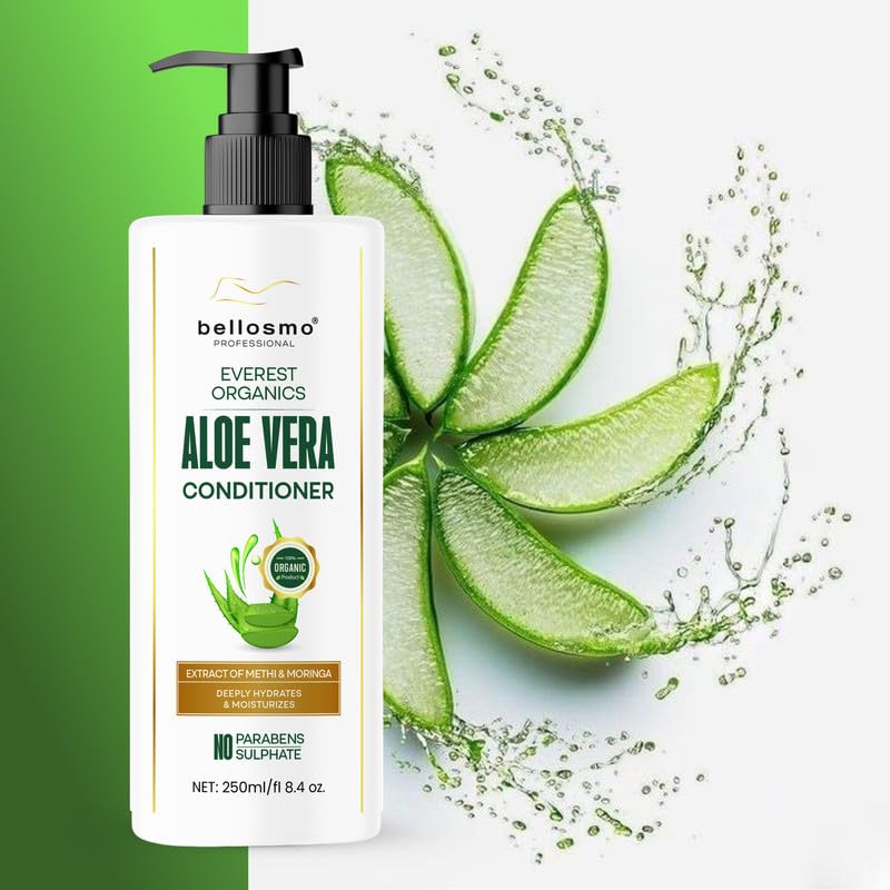 Image of Aloe Vera Conditioner with Natural Extracts Gentle Hair Moisturizing for Smooth Soft Hair Suitable for Daily Hair Care-250 ML