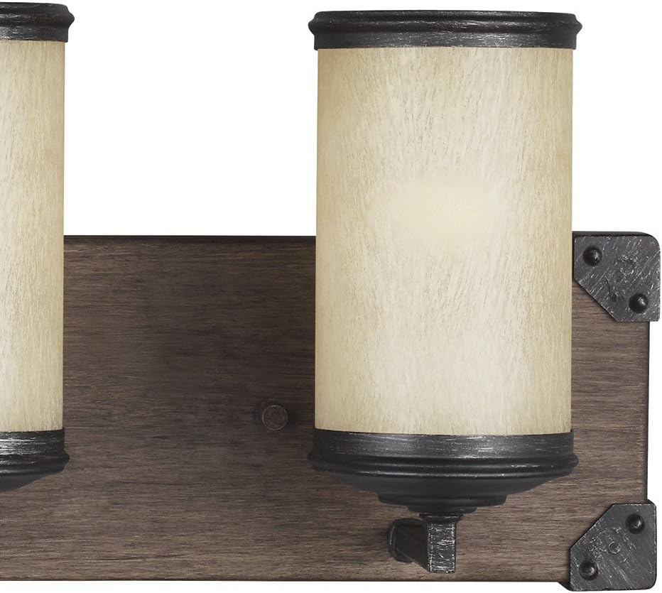 Get Cheap Price Sea Gull Lighting 4413304-846 Four 4413304-846-Four Light Wall/Bath Sconce, Stardust/Cerused Oak Best Deal 🛒 Sea Gull Lighting 4413304-846 Four 4413304-846-Four Light Wall/Bath Sconce, Stardust/Cerused Oak