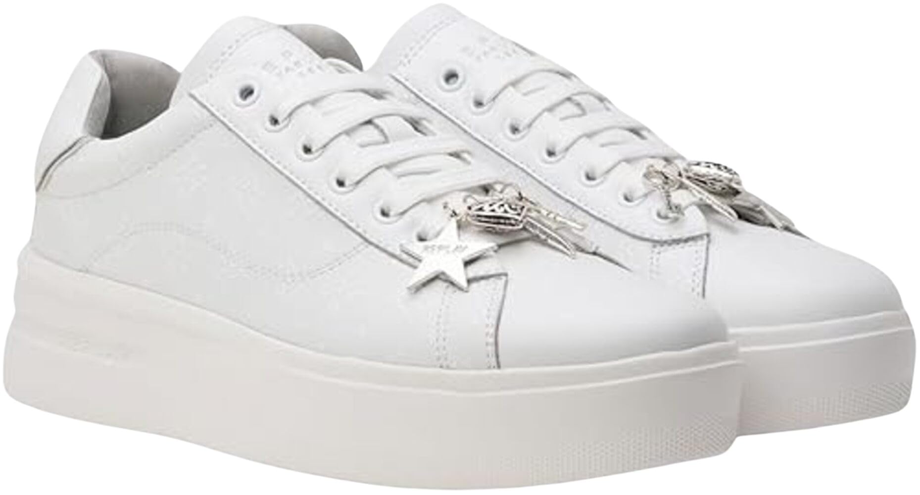 Replay Women's Univeristy W Charms Sneaker, 061 White, 4.5 UK