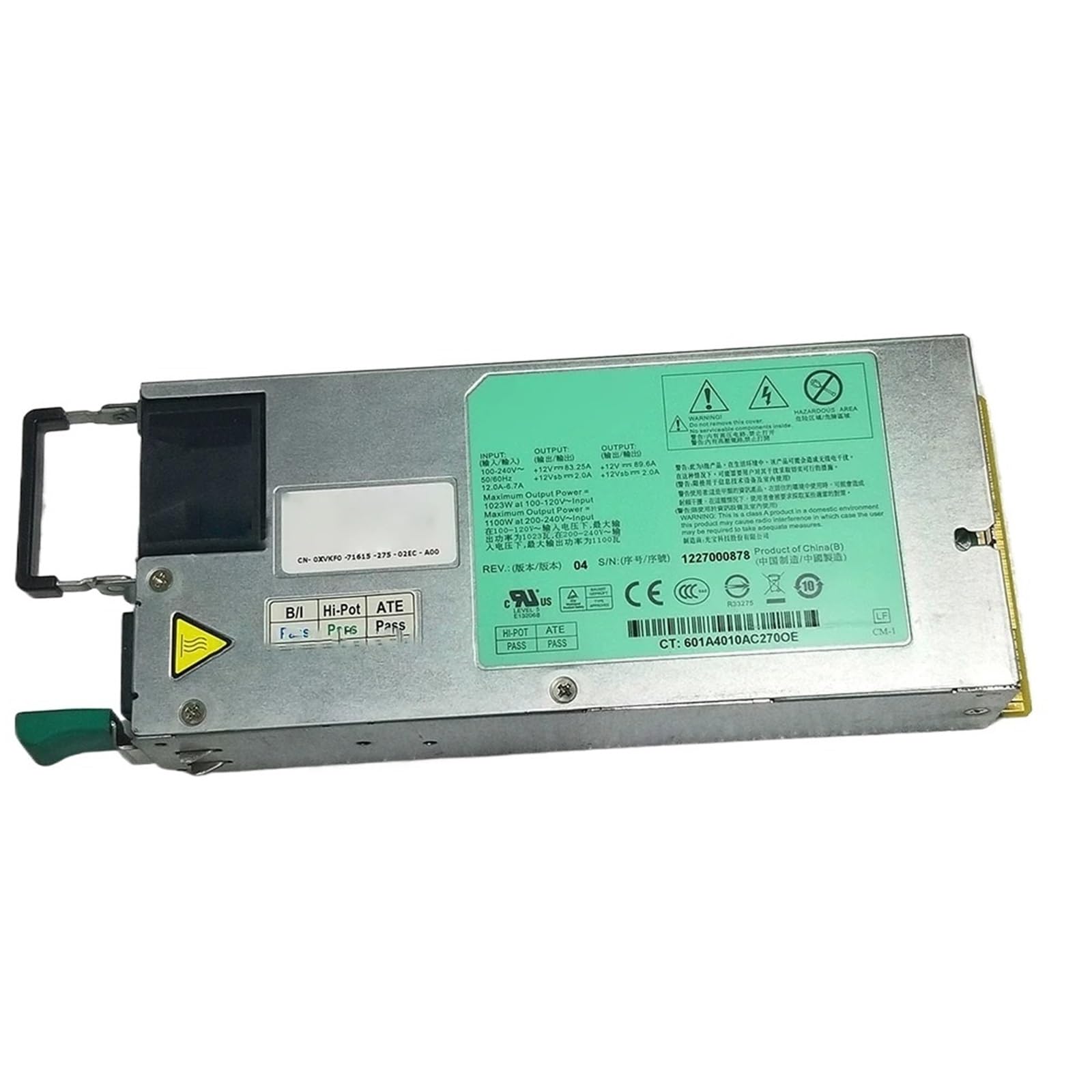 1 Unidad for Fuente de alimentación redundante de Servidor PS-2112-2L PS21122L de 1100 W