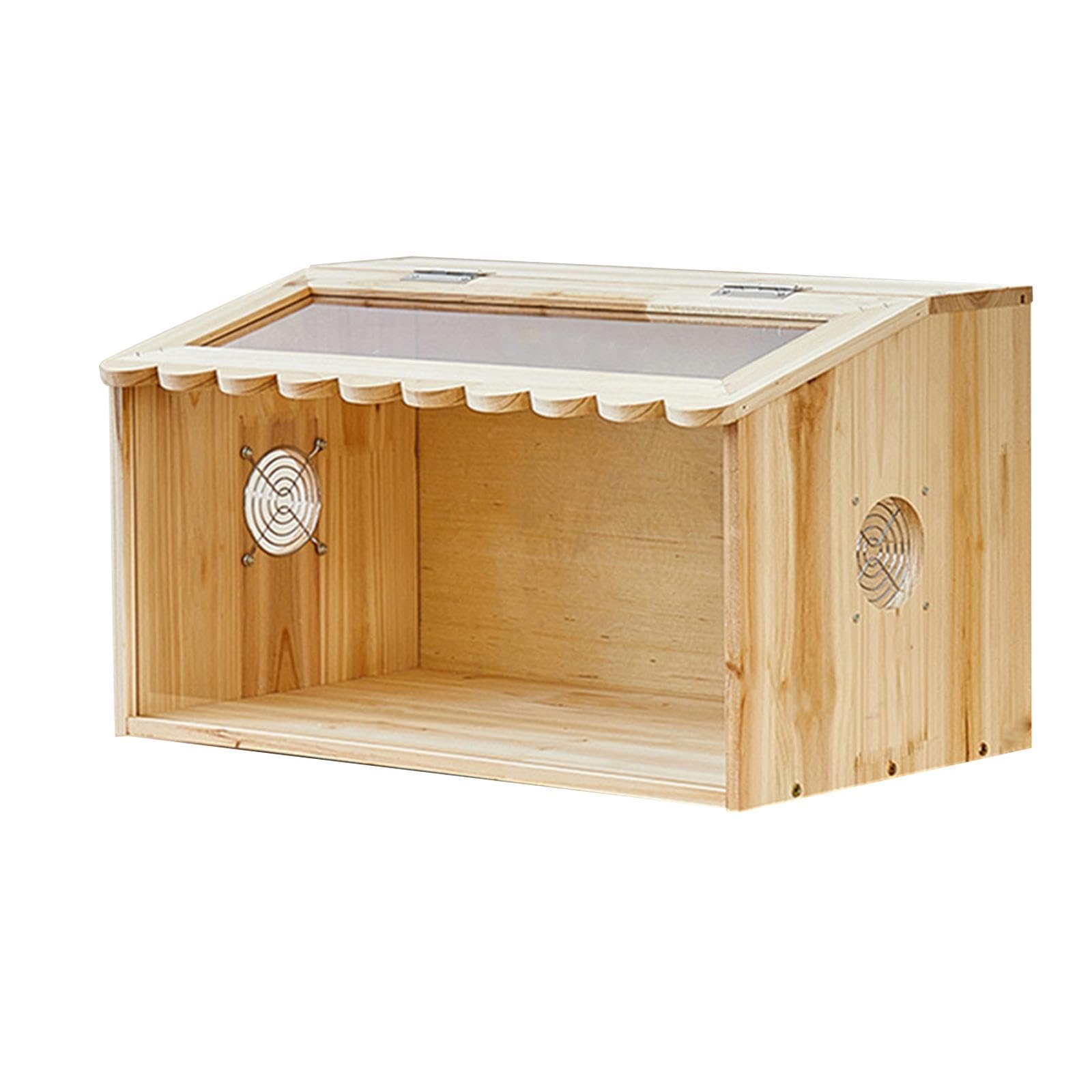 B Baosity Caja Criadora de Pollos Jaula de Madera Suministros de Cría Acrílica Acceso Abierto Fácil Adecuada para de Codorniz y Hámster en Casa, Longitud 50 Cm