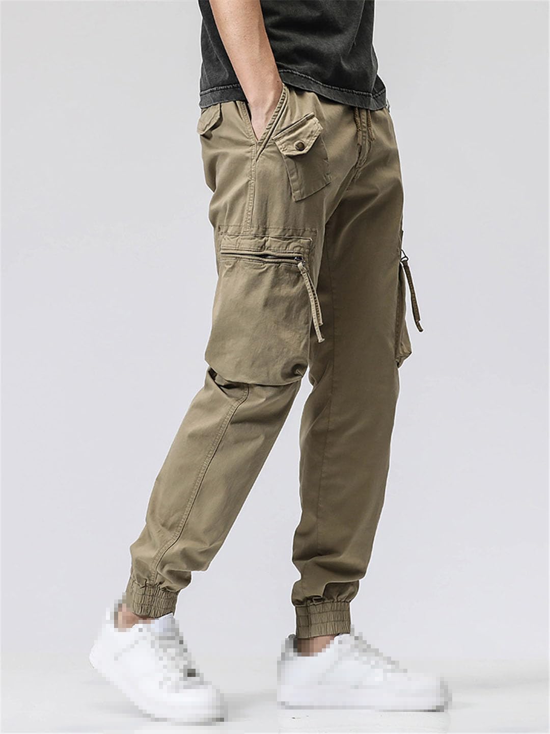 Vogrtcc Pantalones Cargo para Hombre Pantalones Multibolsillos Joggers Pantalones Tácticos Casuales