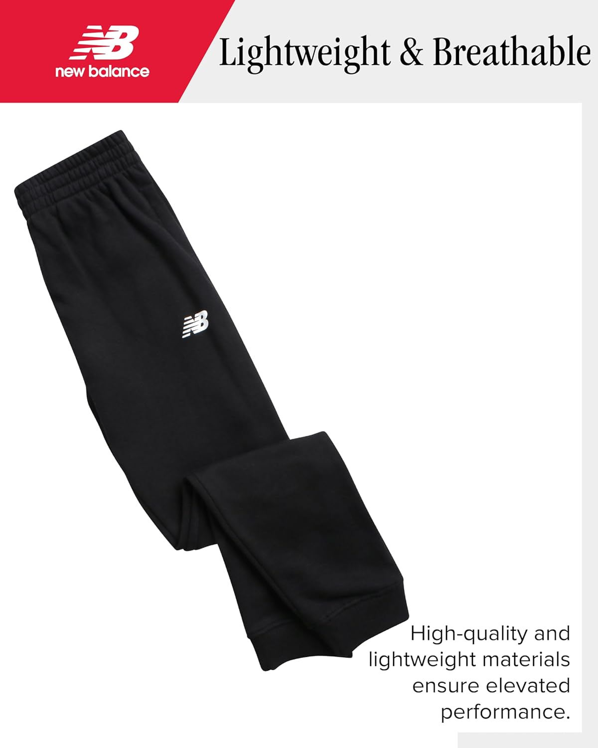 New Balance Boys Jogger Set - 3 Piece Outfit with Pullover Hoodie, Graphic Tee & Boys Jogger Pants - Athletic Outfit (4-12) - Image 4