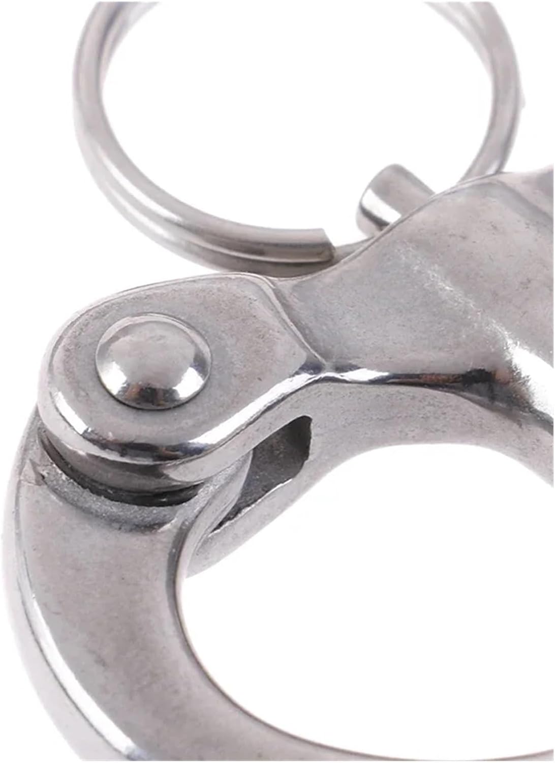 316 Stainless Steel Fixed Spring Shackle Manual Quick Release Chain Buckle Fixed Eye Snap Hook for Boat Sailing Yacht