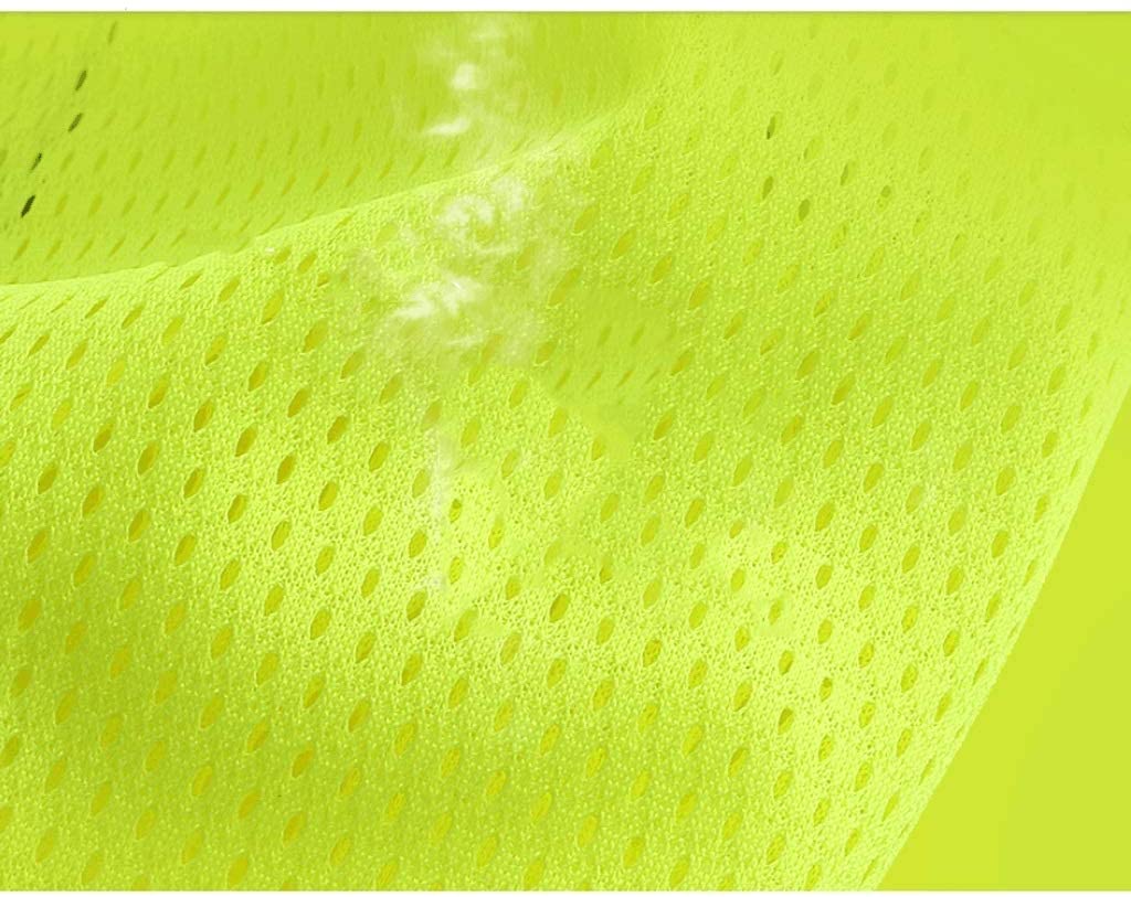 Gilet réfléchissant Haute visibilité pour Les activités Nocturnes en Plein air ou la Construction Gilet de Travail Respirant pour Femmes et Hommes