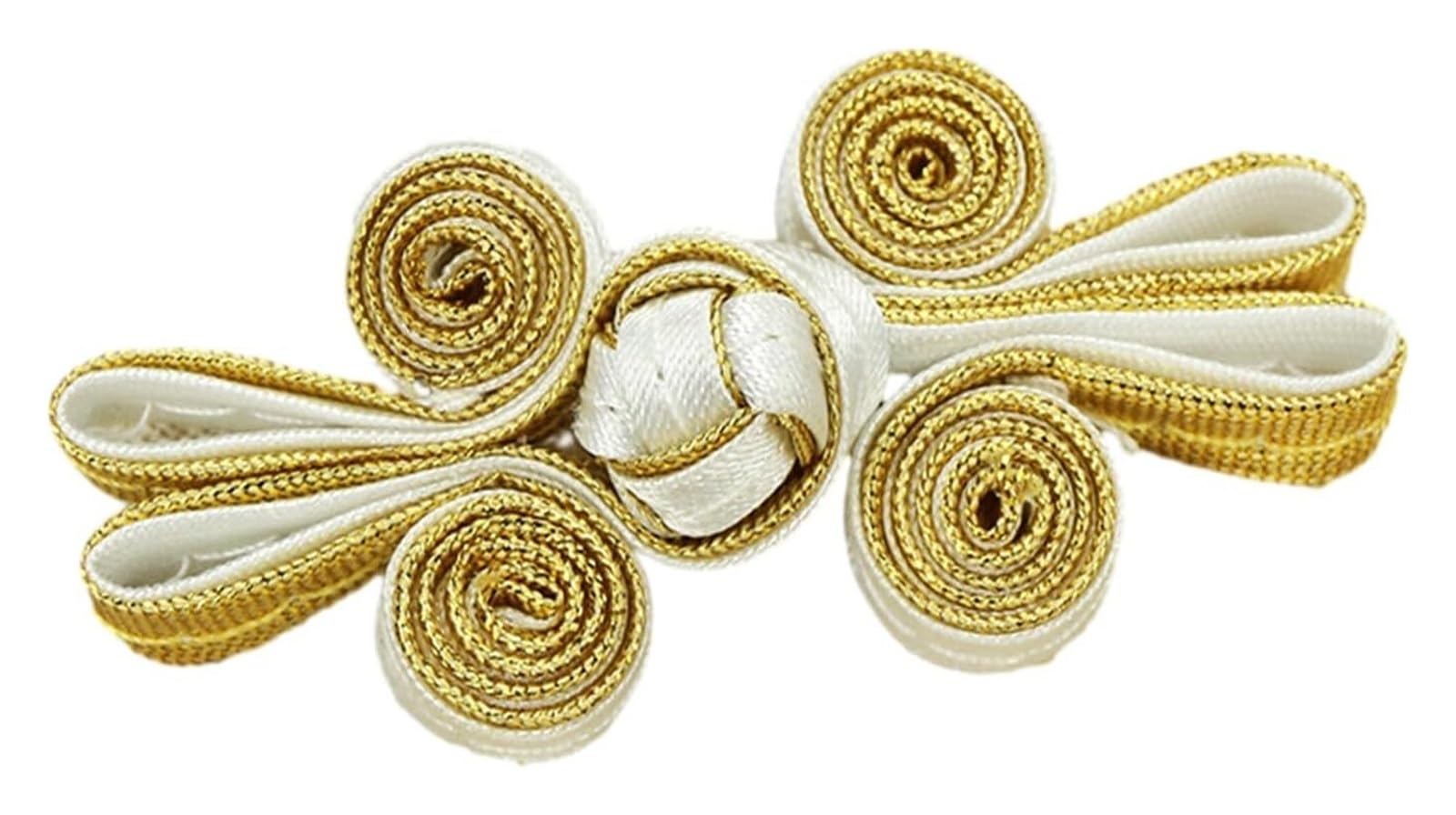 Guziki chińskich węzłów Guziki Cheongsam Chinese Knots Buttons Hand Sewing Knot Button Fasteners Chinese Knot Closure Cheongsam Buttons Buckle Clothes Suit Decoration Chinese Knot Buckle(Yellow)