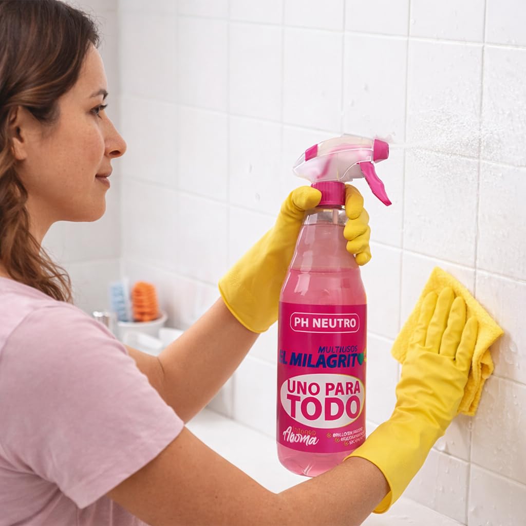Limpiador Multiusos en Spray, pH Neutro, Aroma Intenso, 750ml, Pack de 12 Unidades