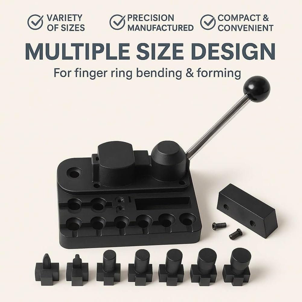 Kit Utensili Piegare Anelli Regolabili R6-R11 con Angoli 45°/60°/90°