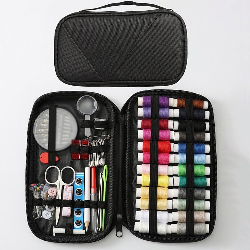 LWECMGSA Oxford Fabric Needle Thread Storage Box Set Sewing Bag Tool Household Portable