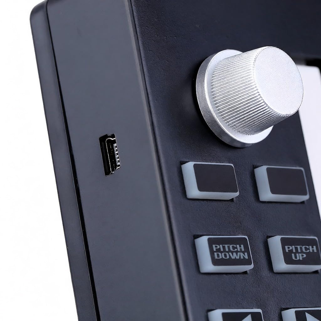 Teclado controlador MIDI USB portátil Easykey 25 compatible con y OSX admite conexión en caliente uso sin