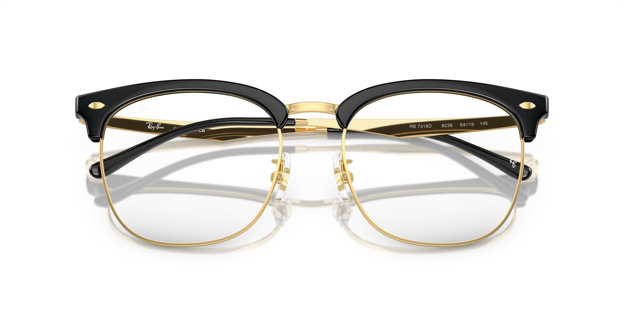 Ray-Ban Herren Rx7318d Brillenfassungen auf Rezept, Mattblau/Demo-Gläser, 54 mm