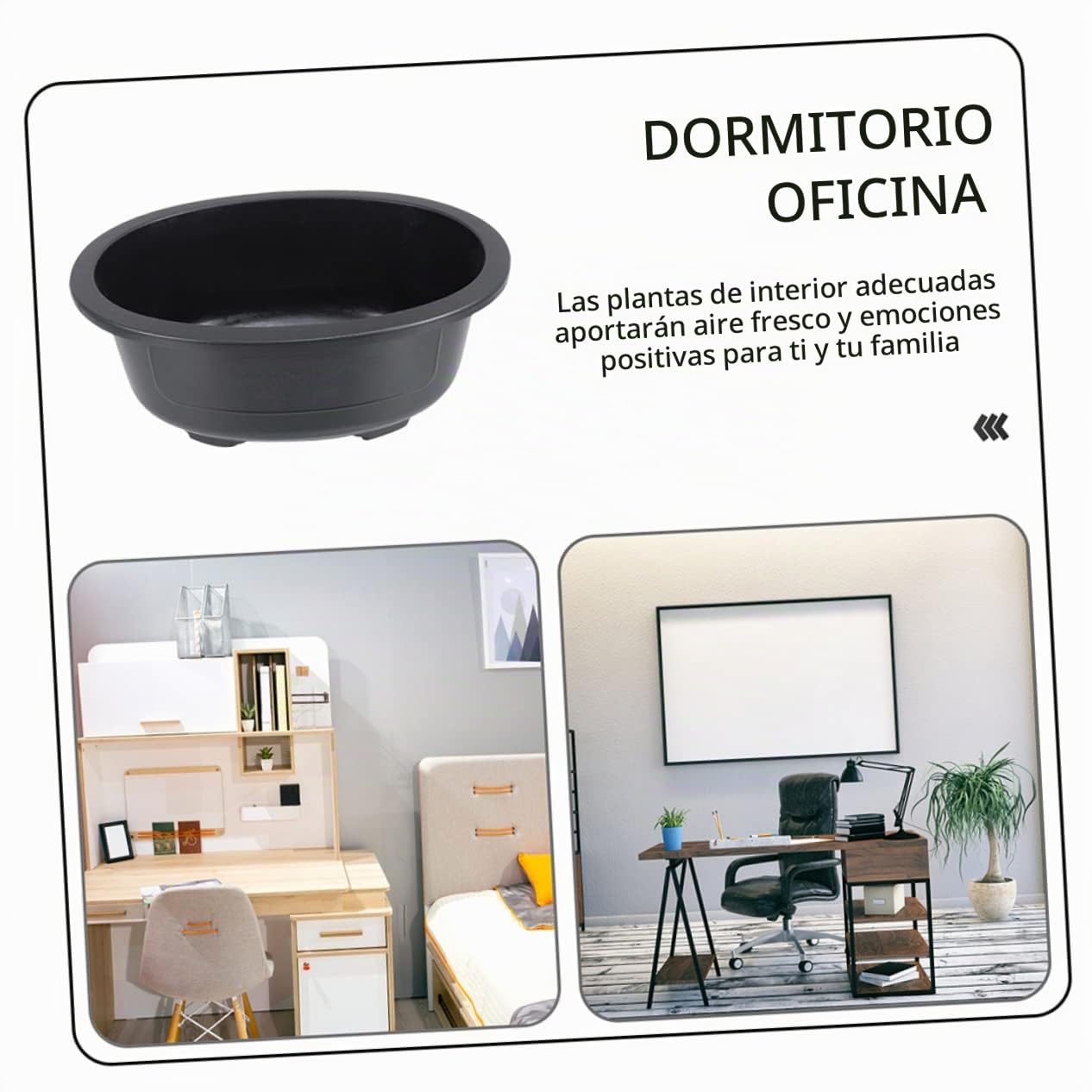 SUPVOX 2 Piezas Macetero Grande Ovalado De PláStico con Drenaje para JardíN Y BonsáI Maceta para Plantas Y Flores Uso En Hogar Oficina BalcóN Y DecoracióN Exterior