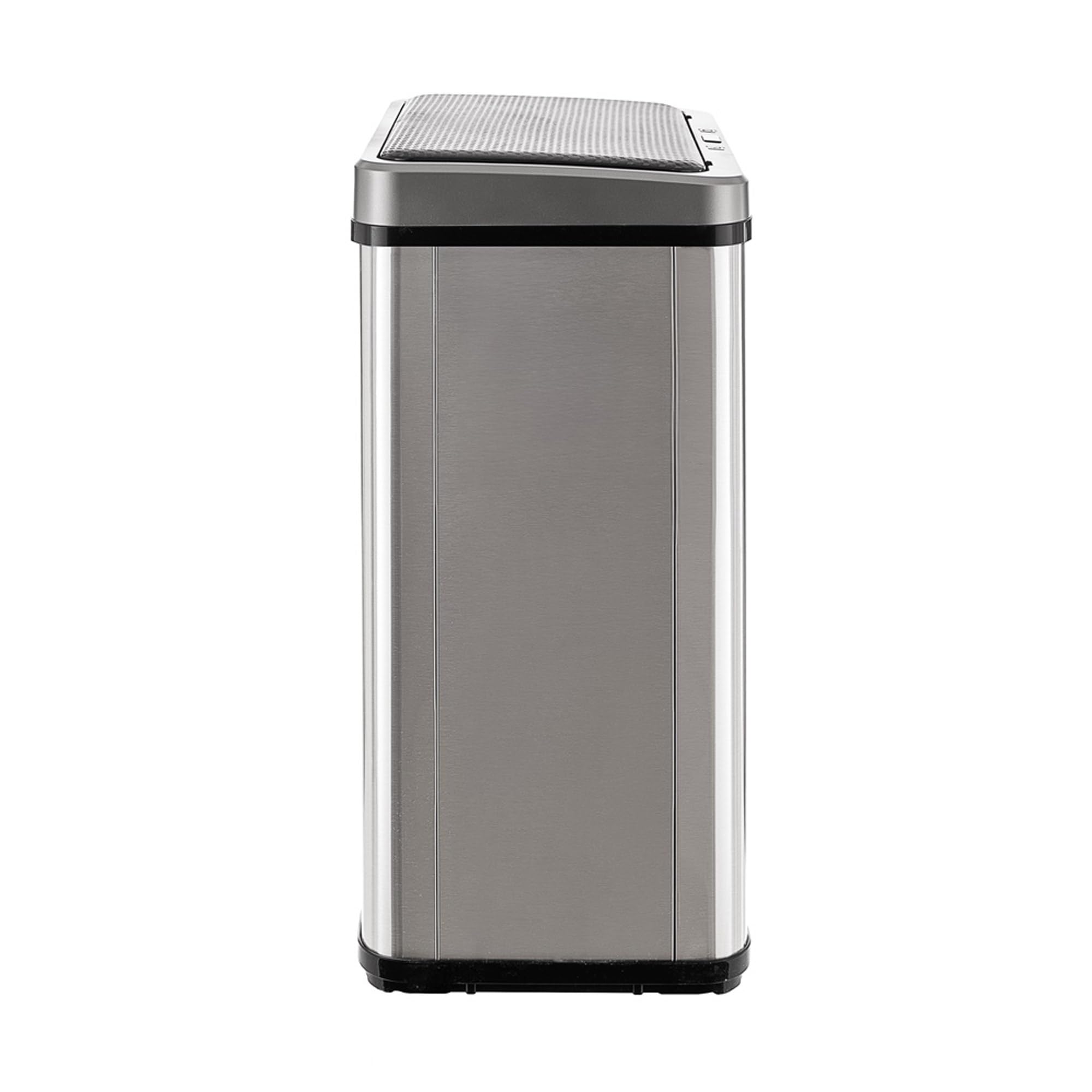 Well Home MOBILIARIO & DECORACIÓN Cubo de Basura Inteligente SIN Patas con Apertura automática y Contacto Manual de 40L, Alto: 55,5 (x35,5x26), Gris.
