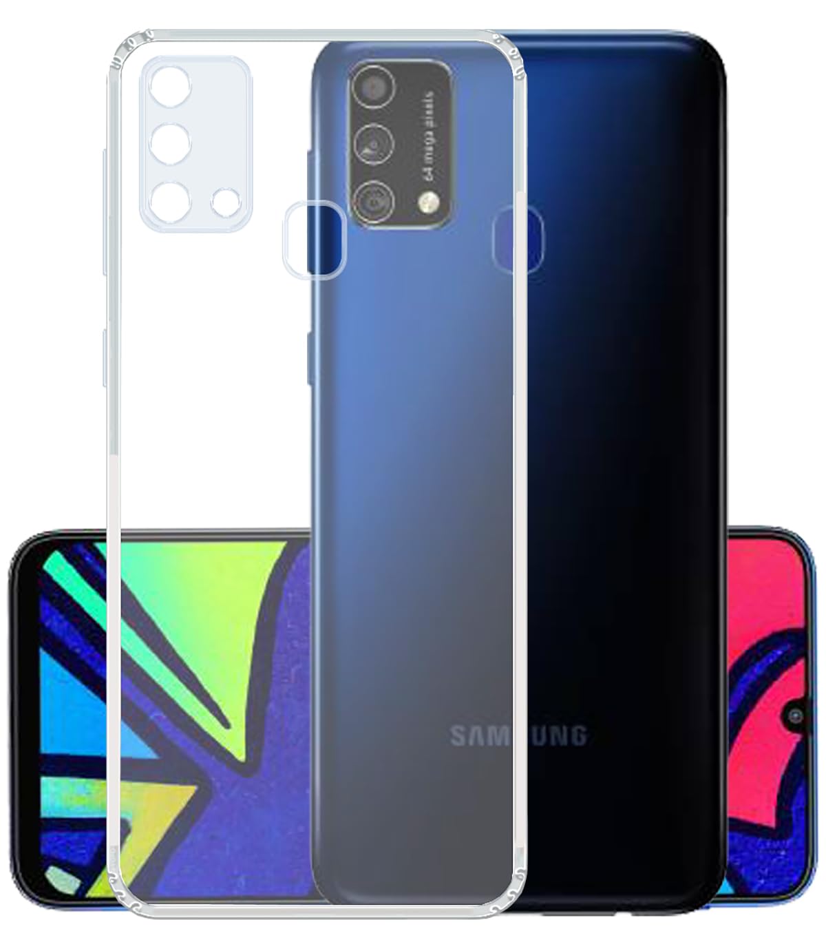 YOFO Rubber Back Cover Case for Samsung Galaxy F41(Transparent) with Bumper Corner (B08LYPRCCM) Amazon Price History, Amazon Price Tracker